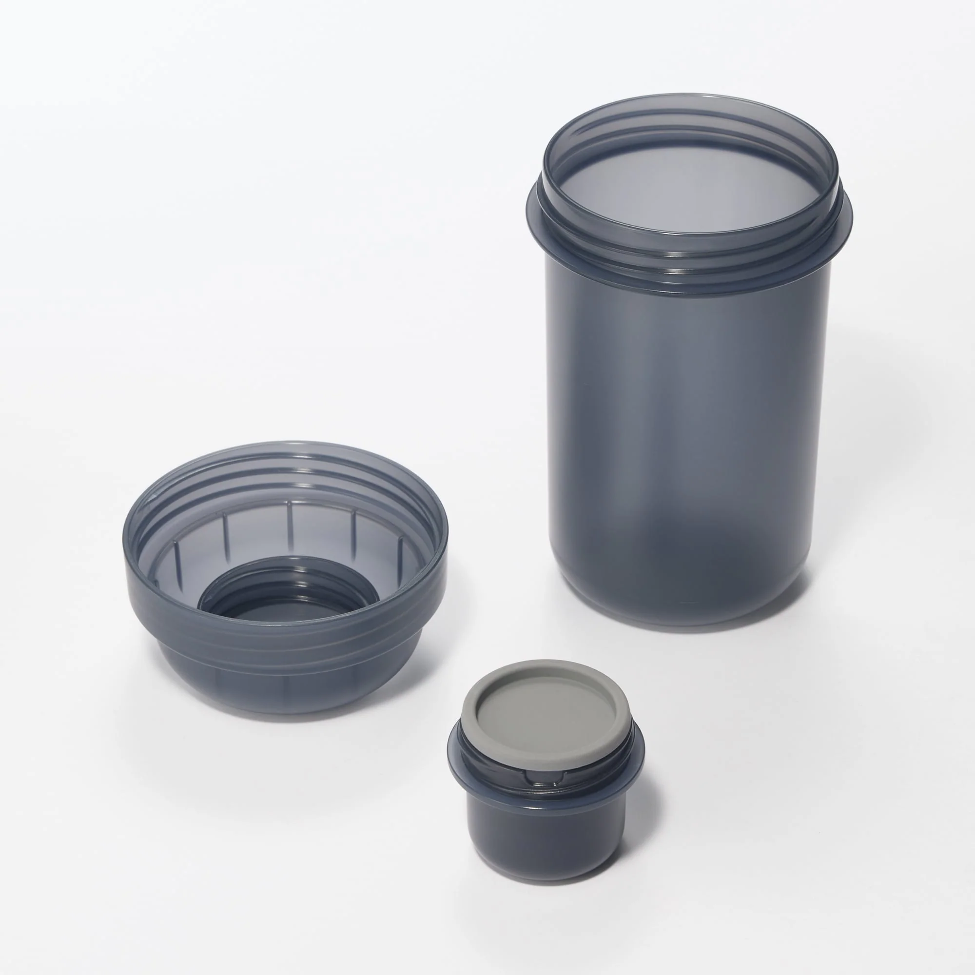 Capsule Lunch Box with Topping Cup Black - 450 ml - Image 3
