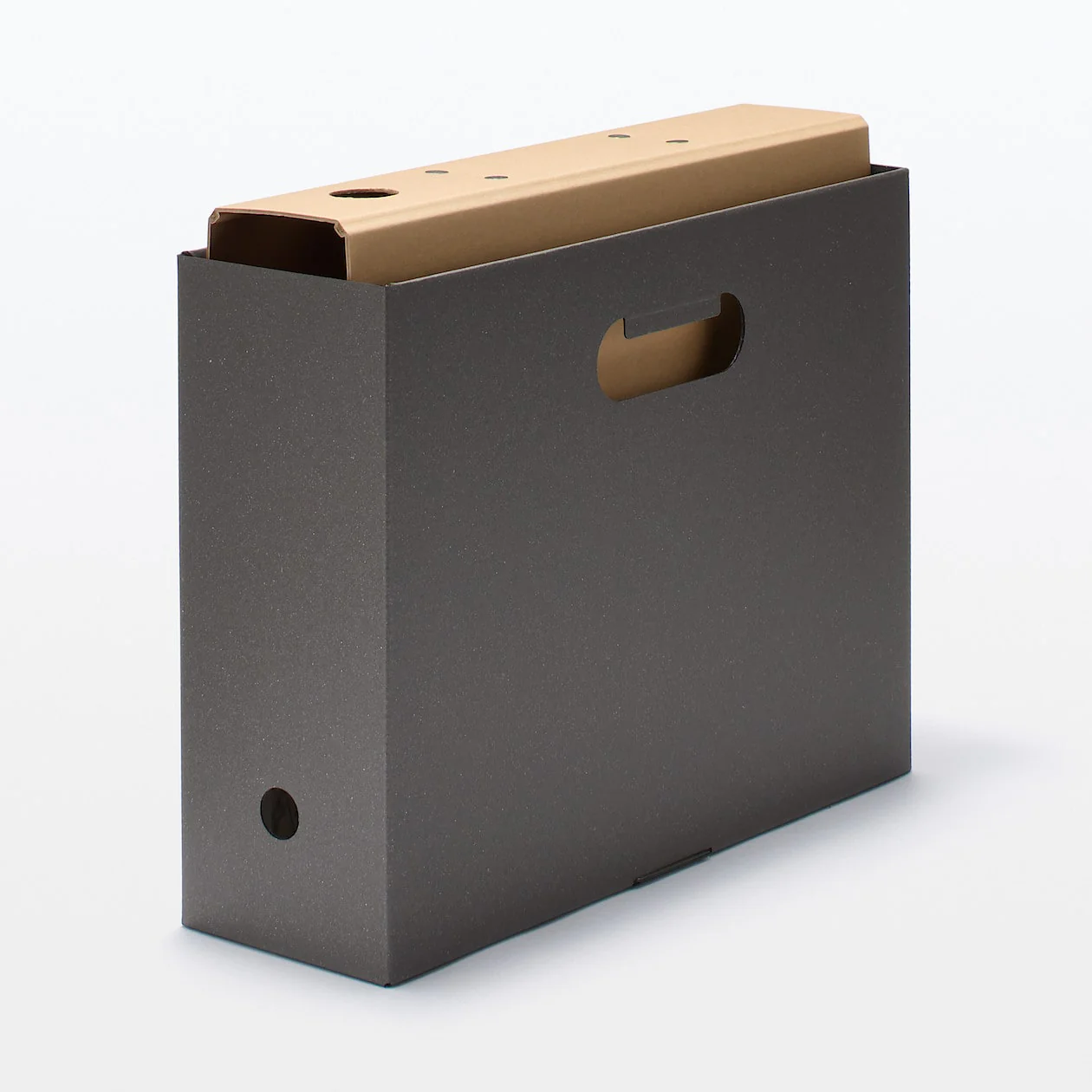 Cardboard File Box (5 Pack) - Dark Grey - Image 2