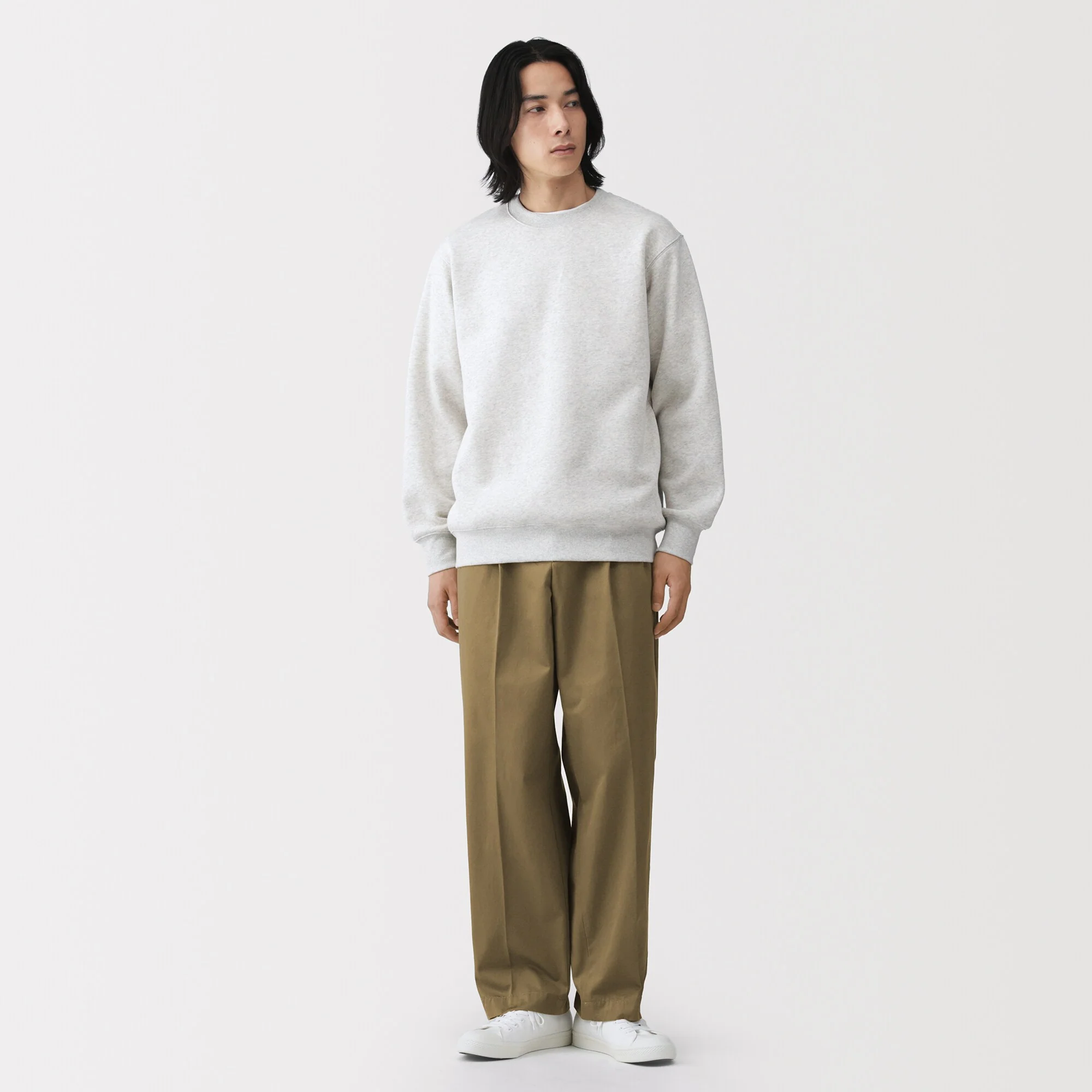 Chino Wide Darted Pants