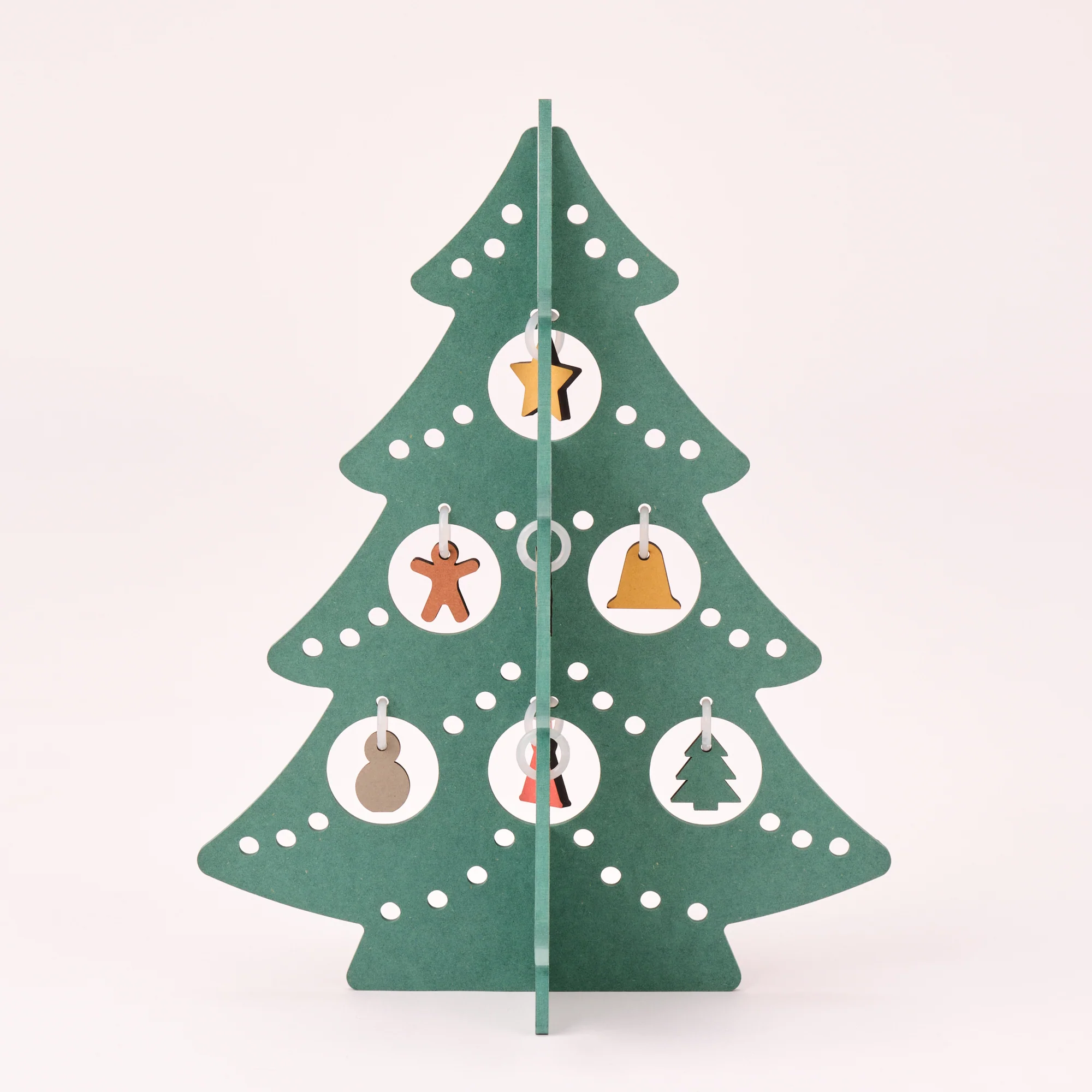 Colour MDF Christmas Tree - Green - Large - Image 3