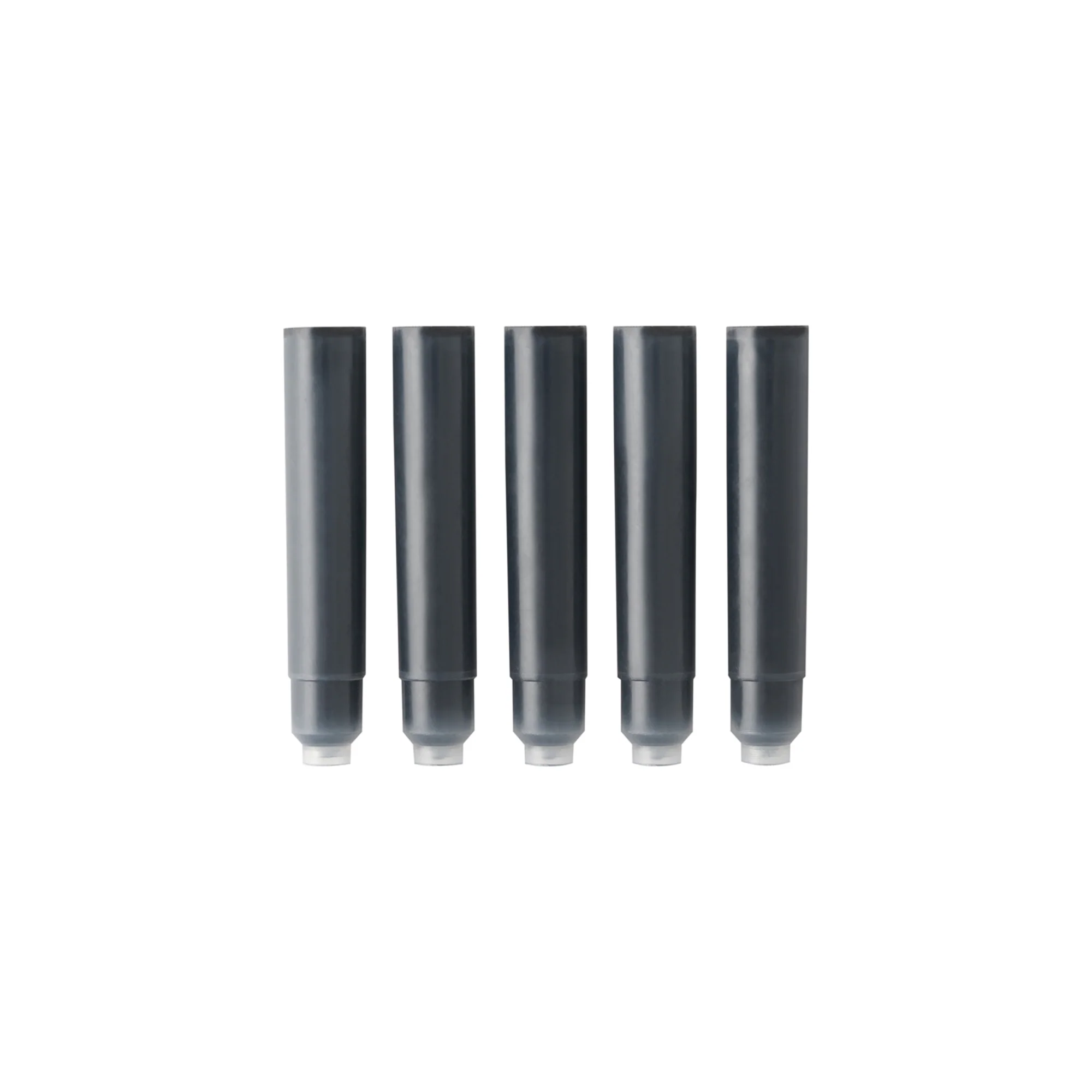Compact Fountain Pen Ink Cartridge Refills - Black (5 Pack)