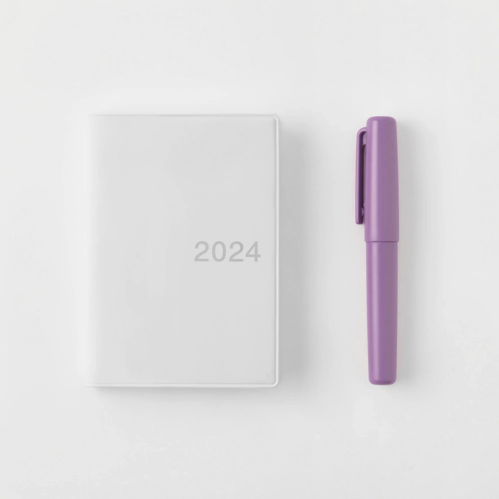 Compact Gel Ink Ballpoint Pen Cap Type 0.5 mm - Purple - Image 5