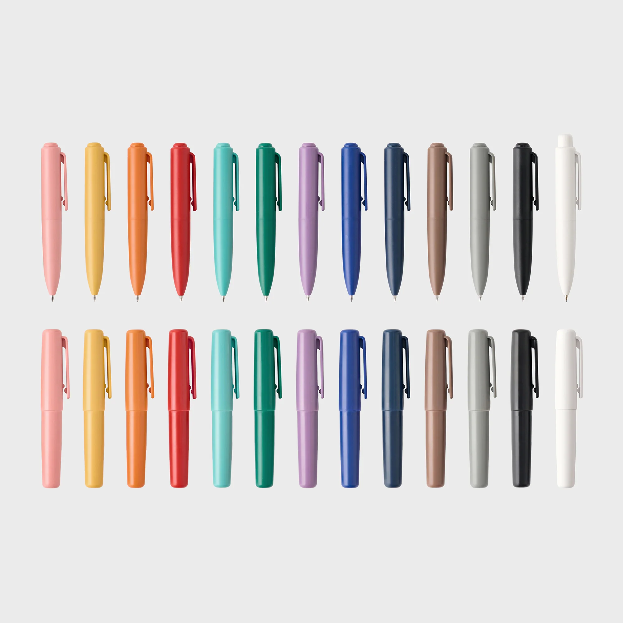 Compact Gel Ink Ballpoint Pen Knock Type 0.5 mm - Blue Black - Image 10