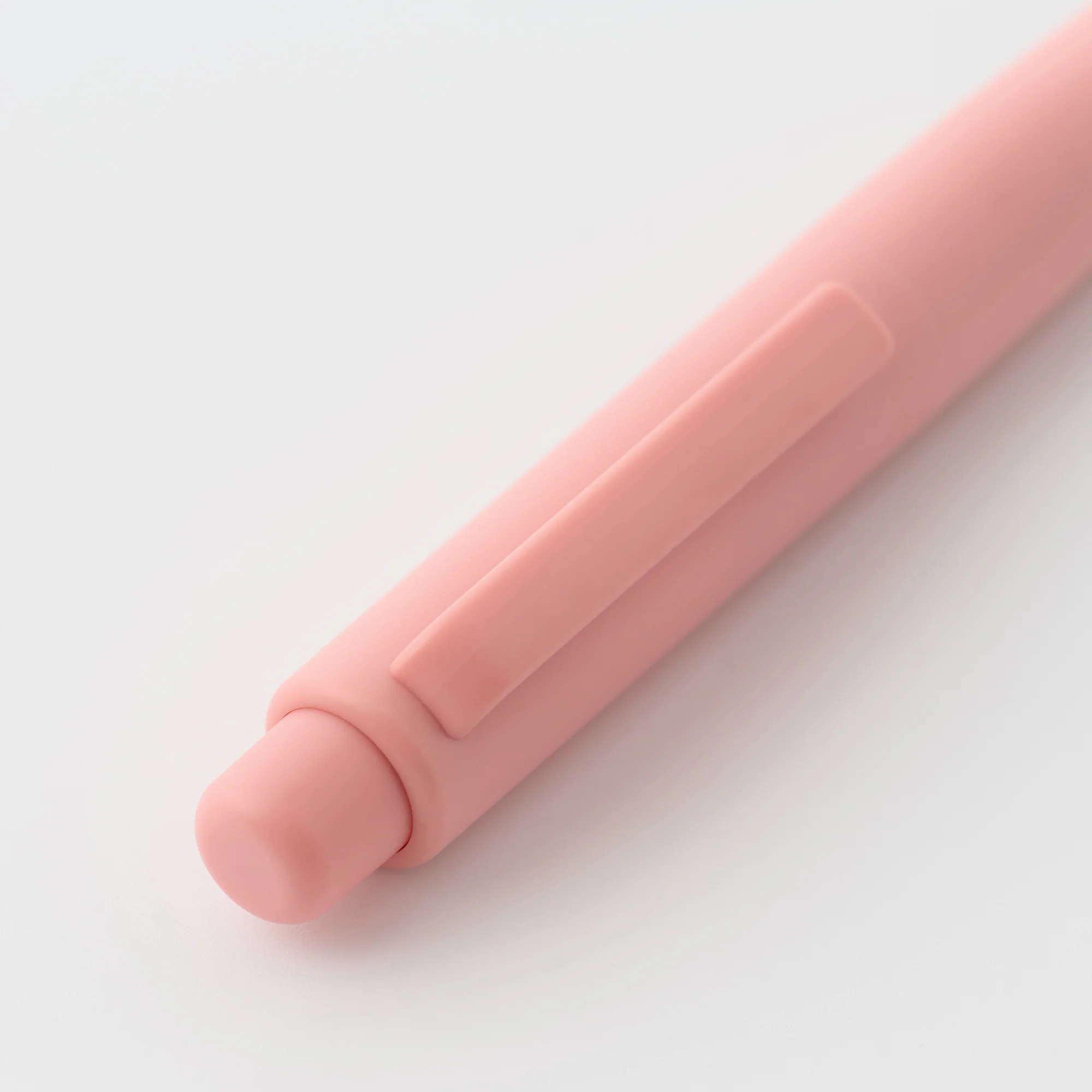 Compact Gel Ink Ballpoint Pen Knock Type 0.5 mm - Pink - Image 3