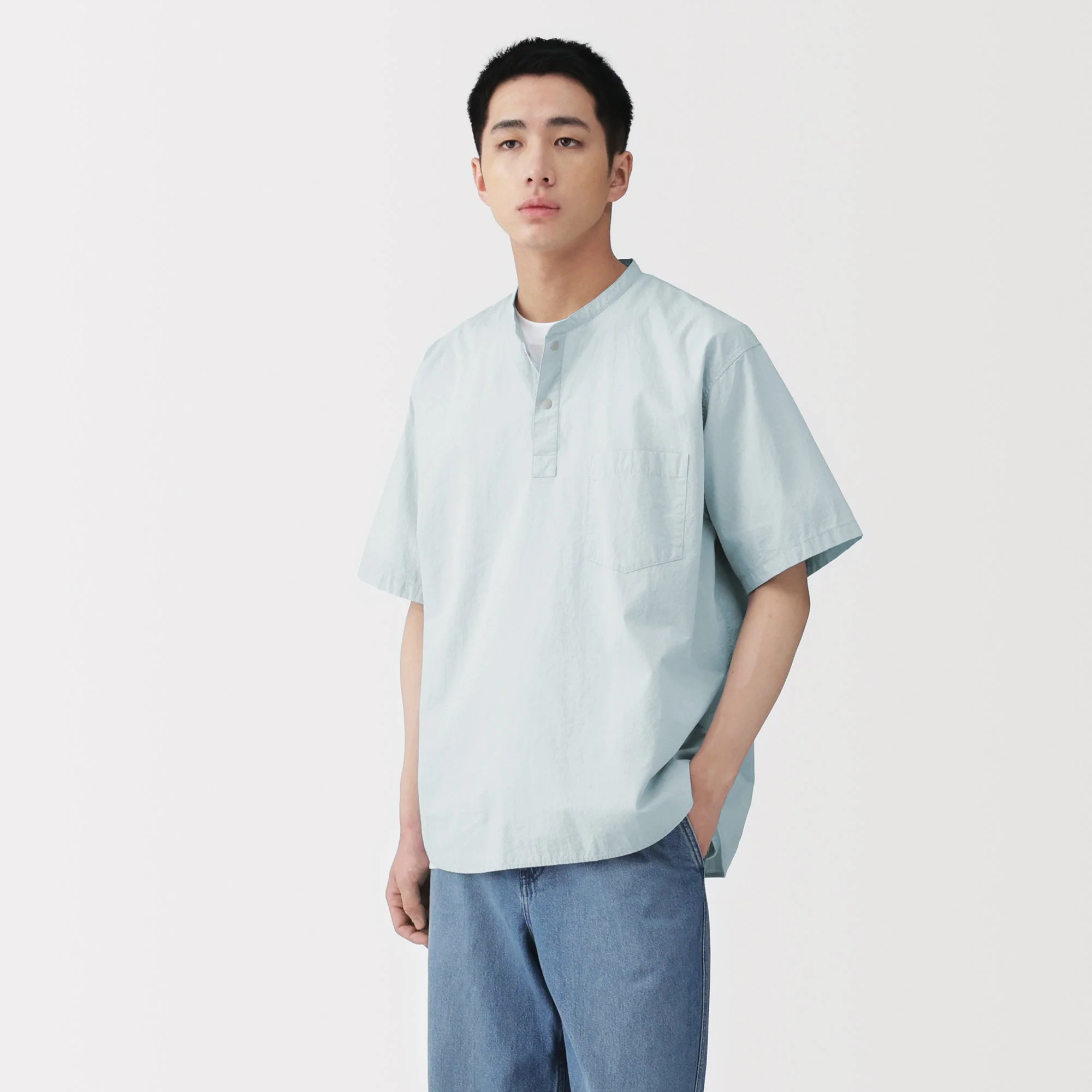 Cool Touch Henley T-Shirt - Image 19