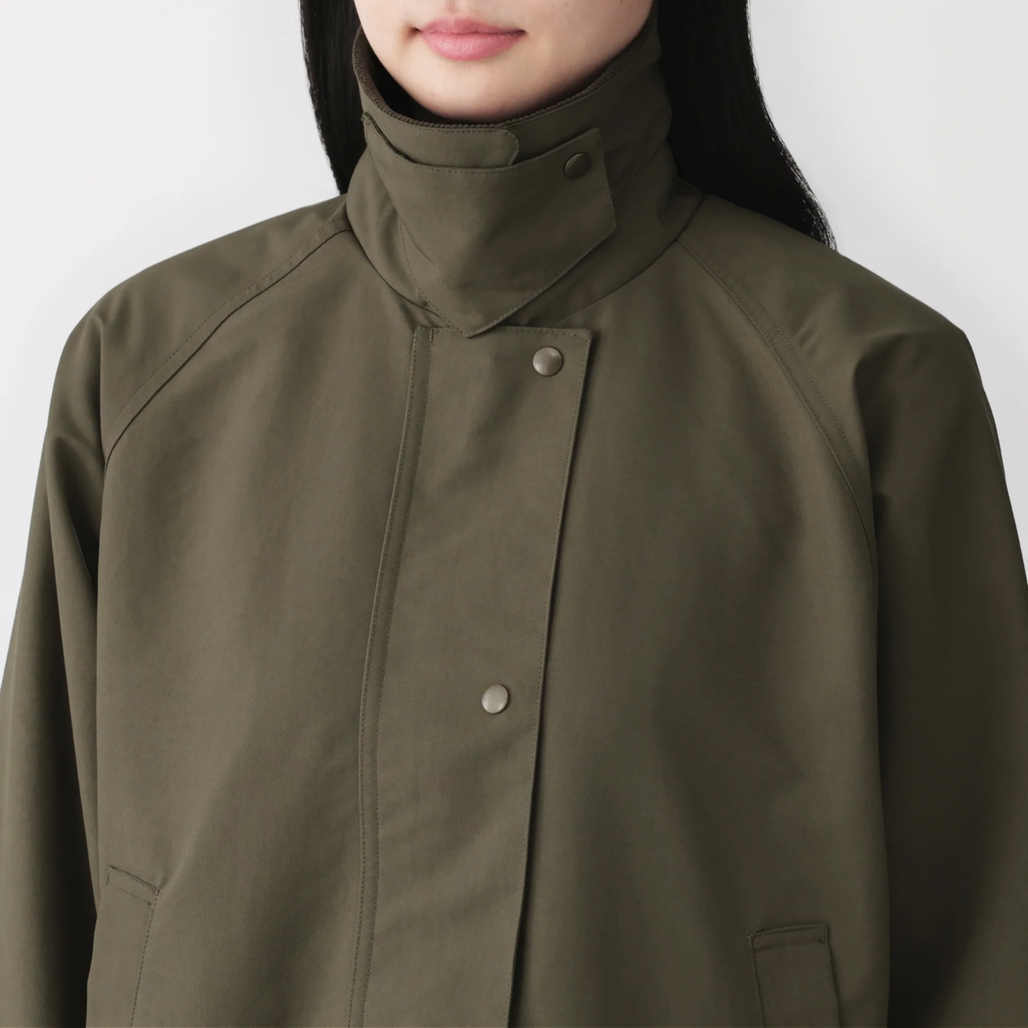 Corduroy Collar Short Blouson - Image 8
