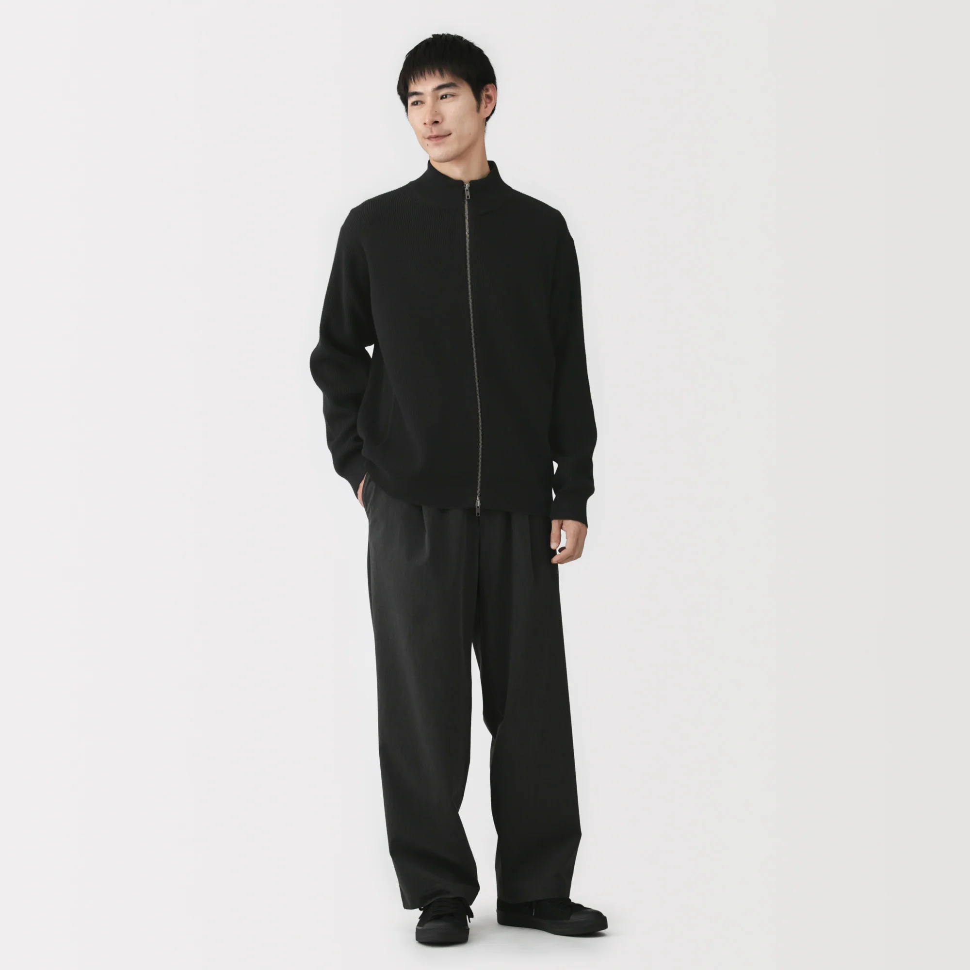 Cotton Blend Full-Zip Cardigan - Image 14