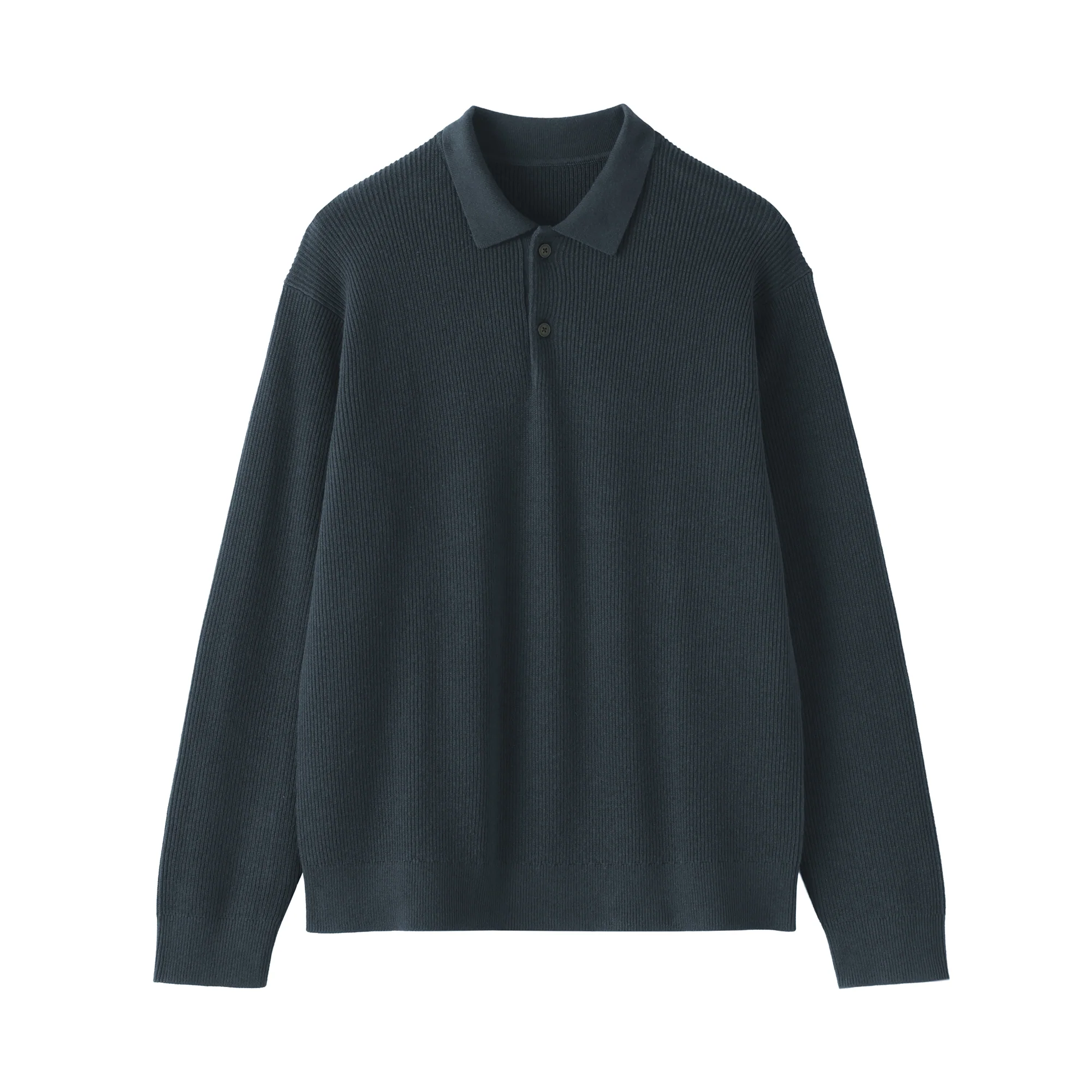 Cotton Blend Polo Sweater - Image 16