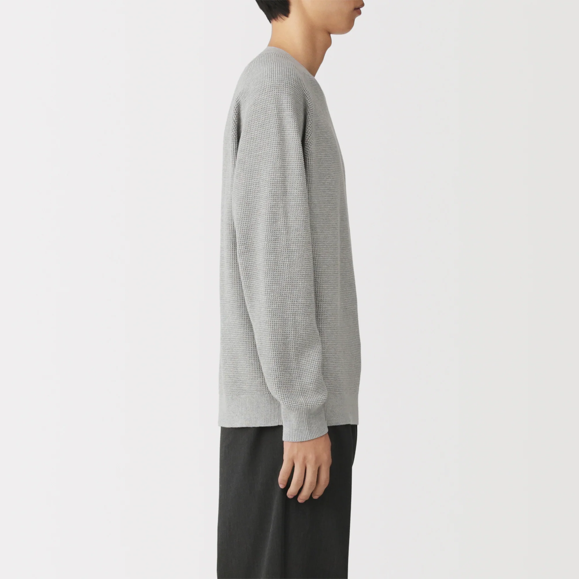 Cotton Blend Waffle Sweater - Image 26