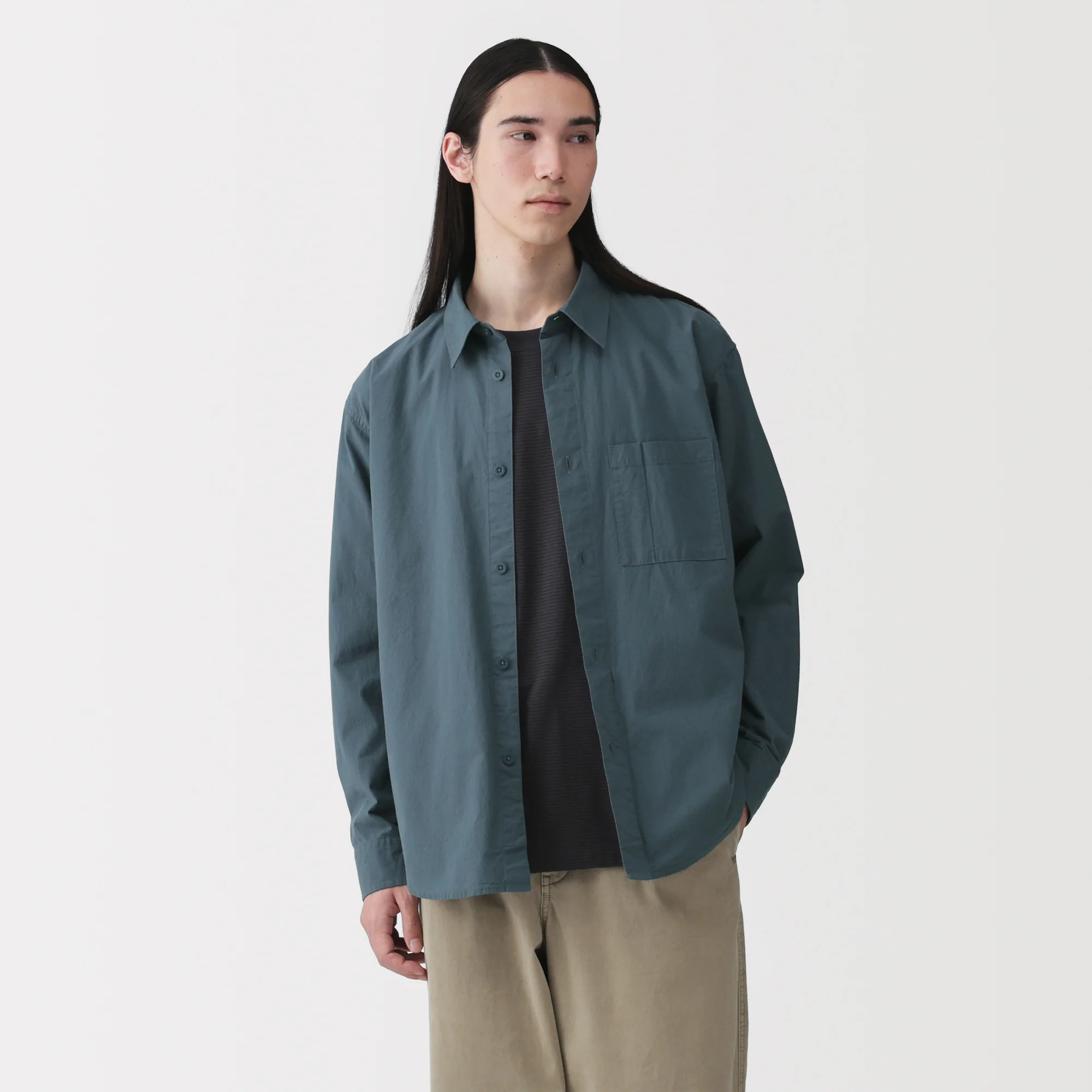 Cotton Broadcloth Overshirt