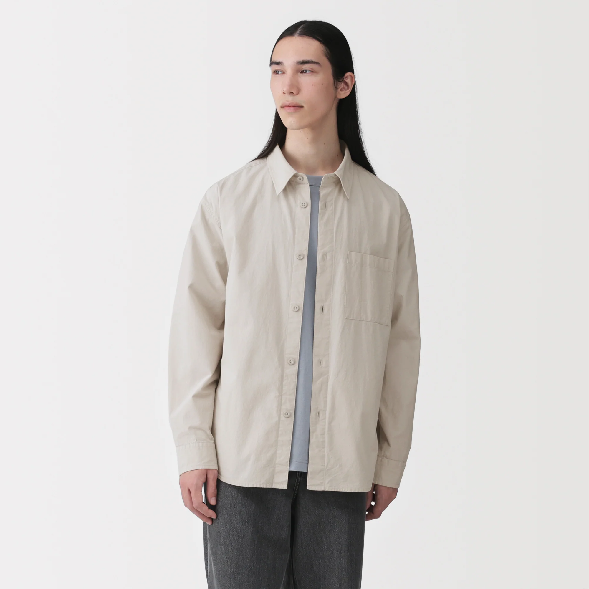 Cotton Broadcloth Overshirt - Image 21