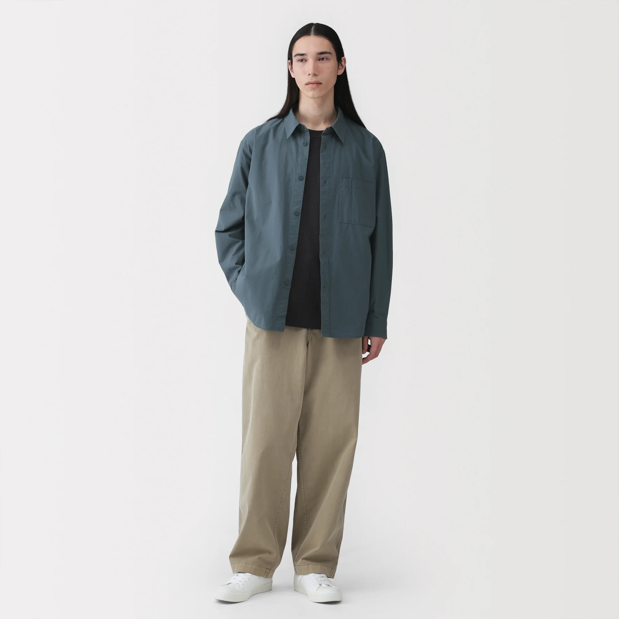 Cotton Broadcloth Overshirt - Image 4