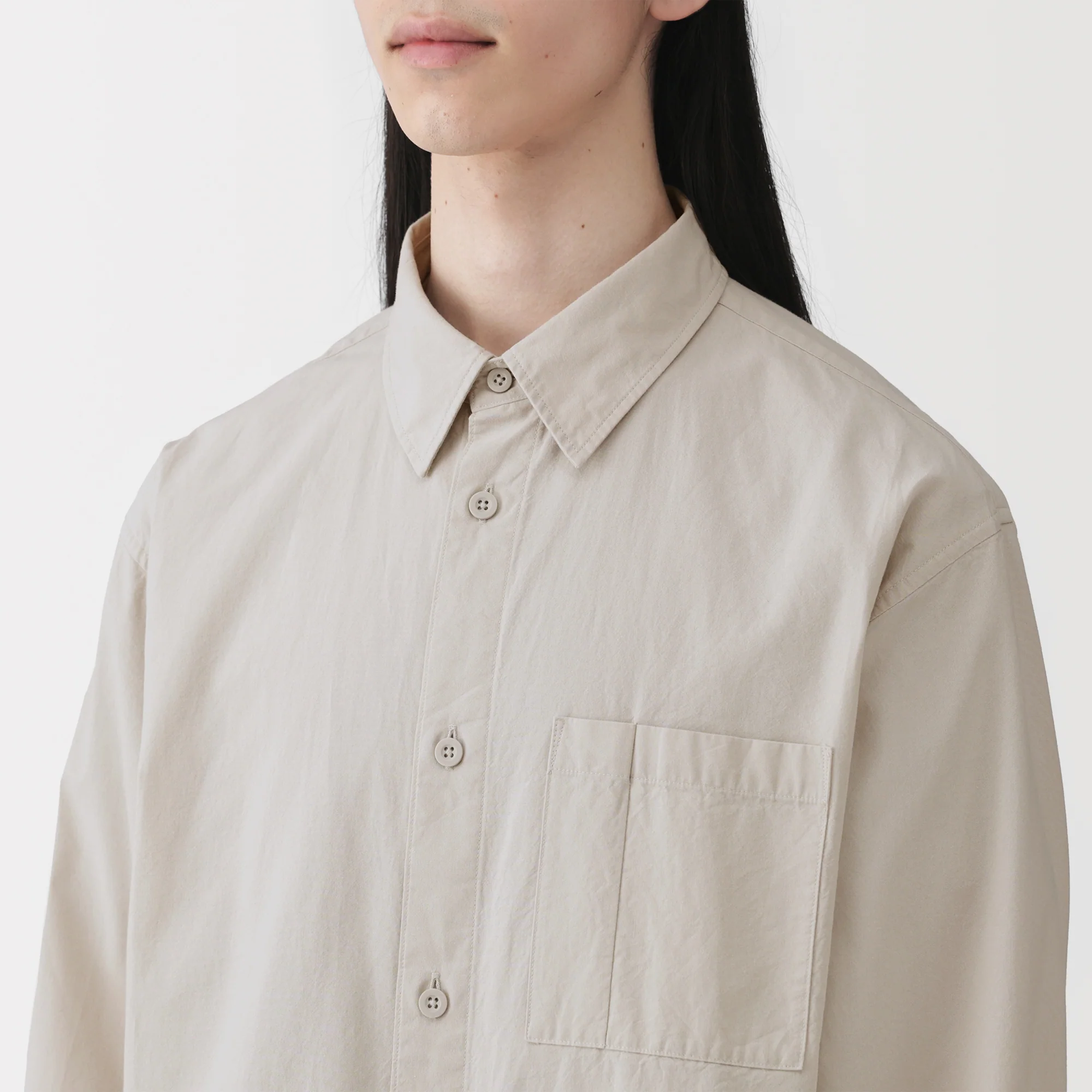 Cotton Broadcloth Overshirt - Image 7