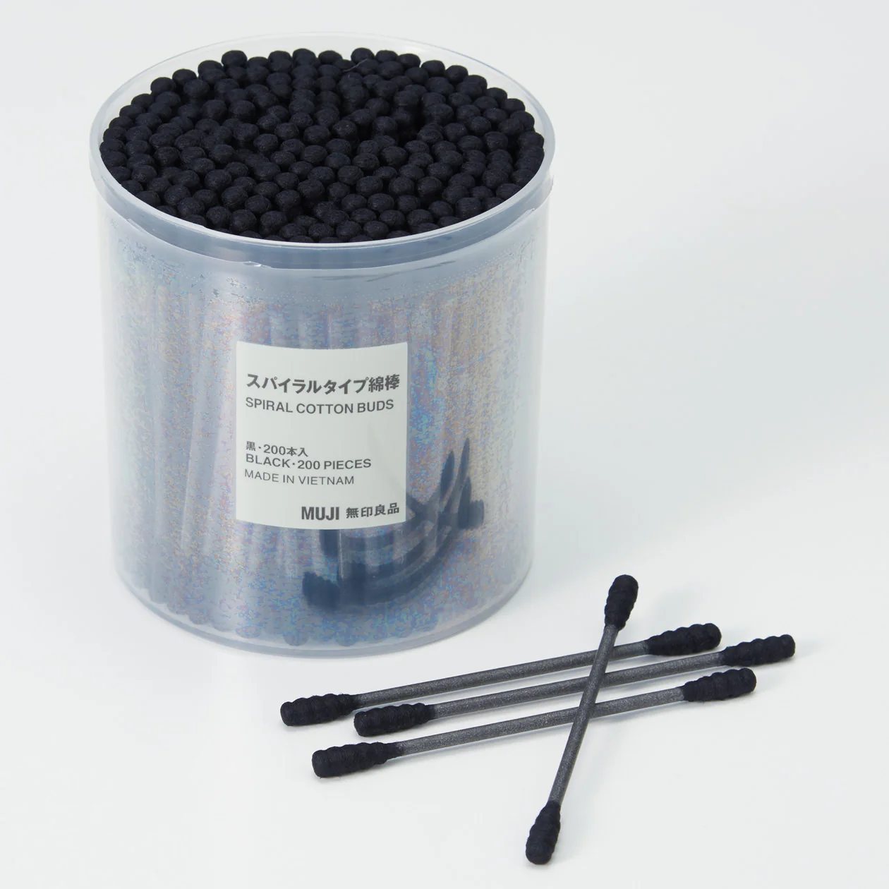 Cotton Buds Spiral Black - Image 3