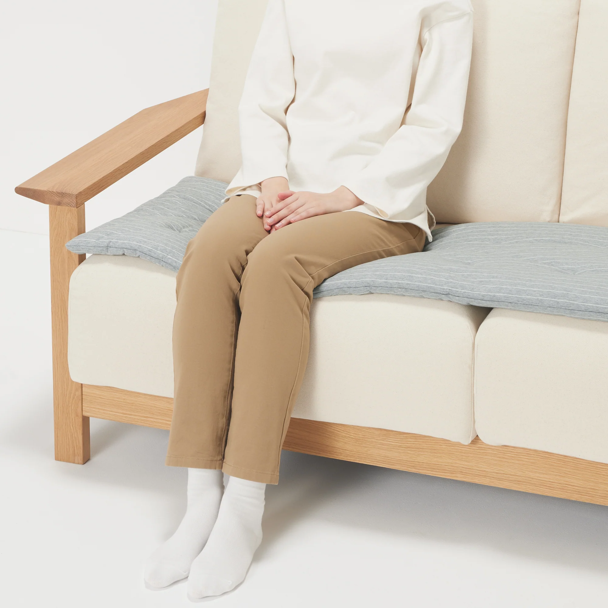 Cotton Cool Touch Long Seat Cushion - Image 4