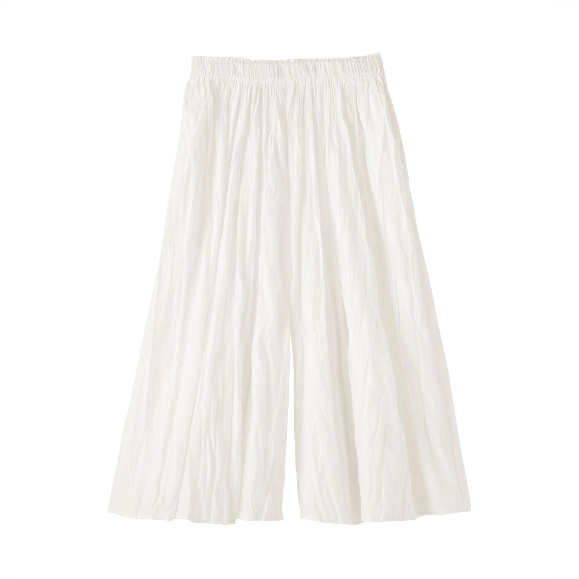 Cotton Crepe Skirt Pants - Image 36