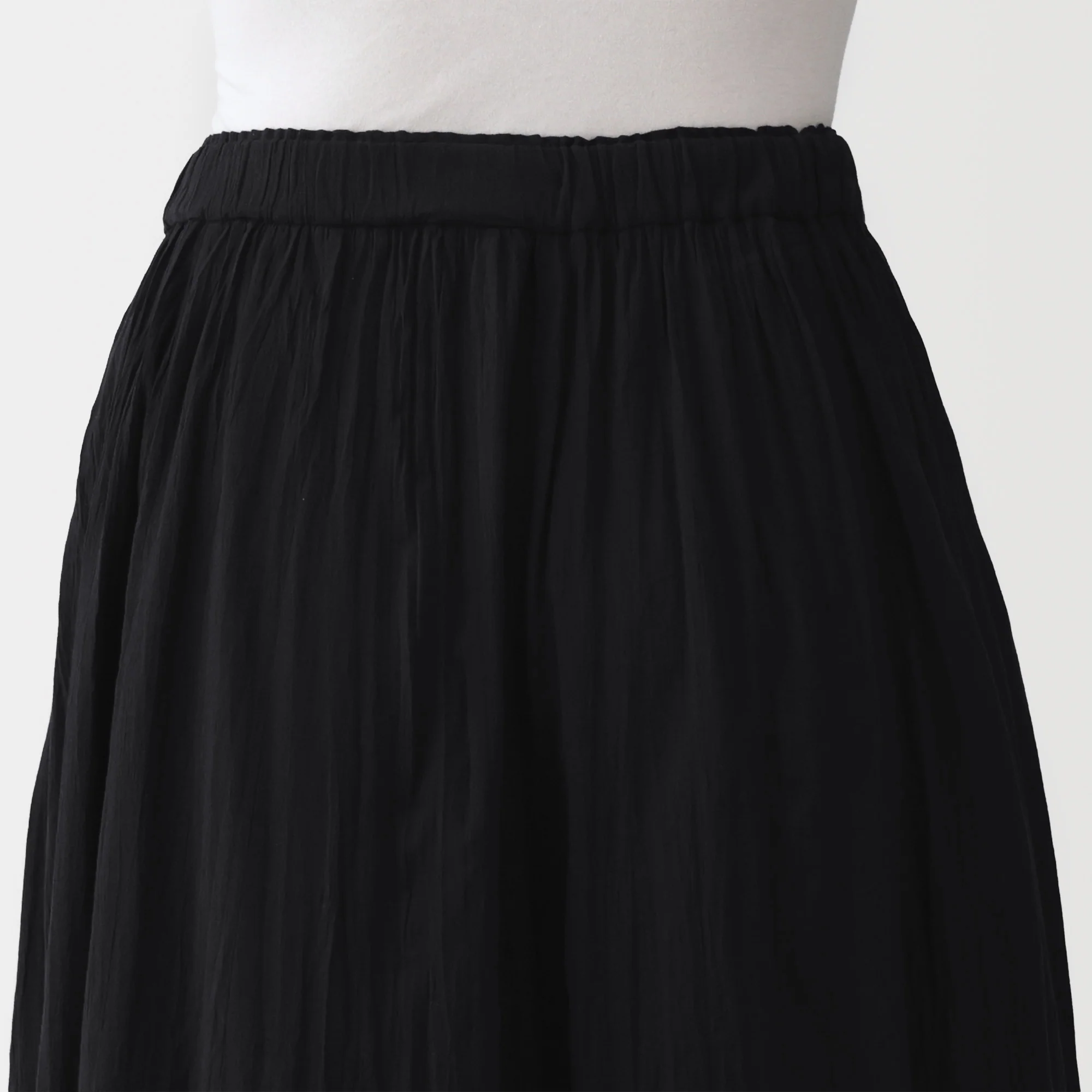 Cotton Crepe Skirt Pants - Image 8