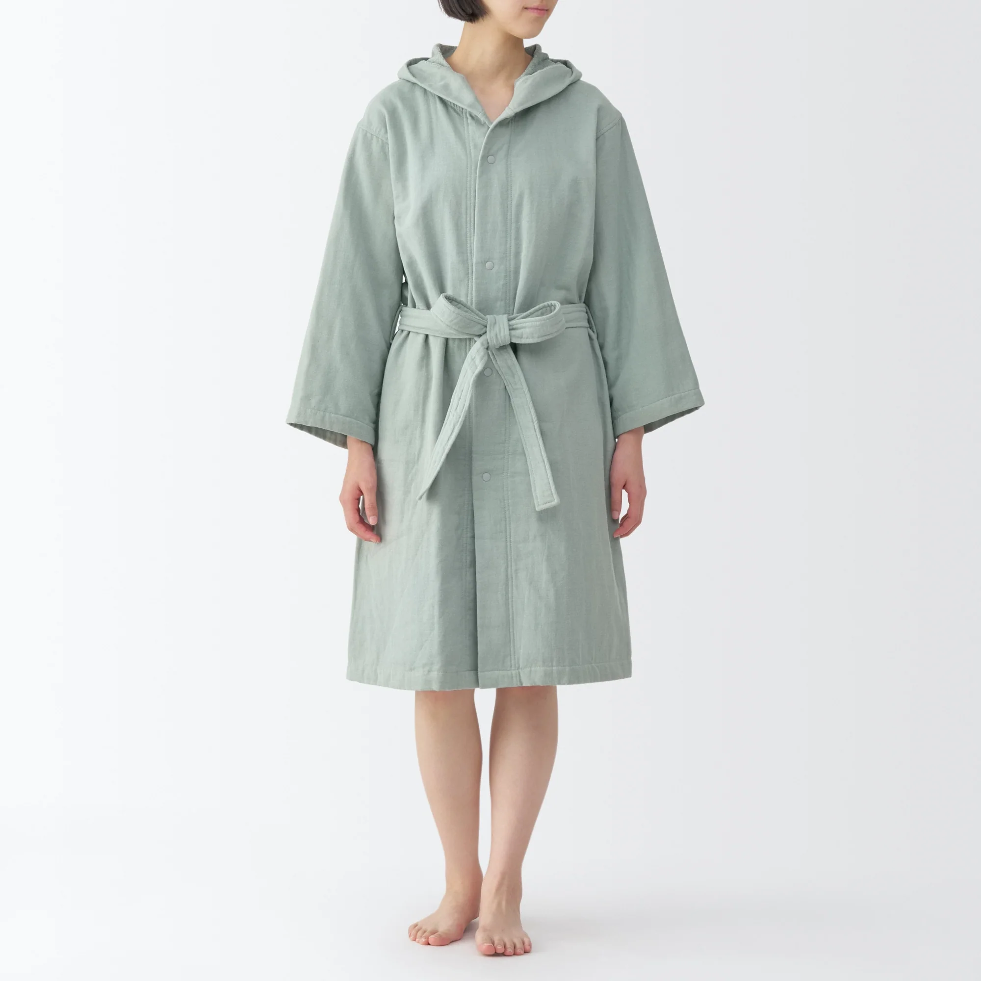 Cotton Gauze Pile Bathrobe - Image 2