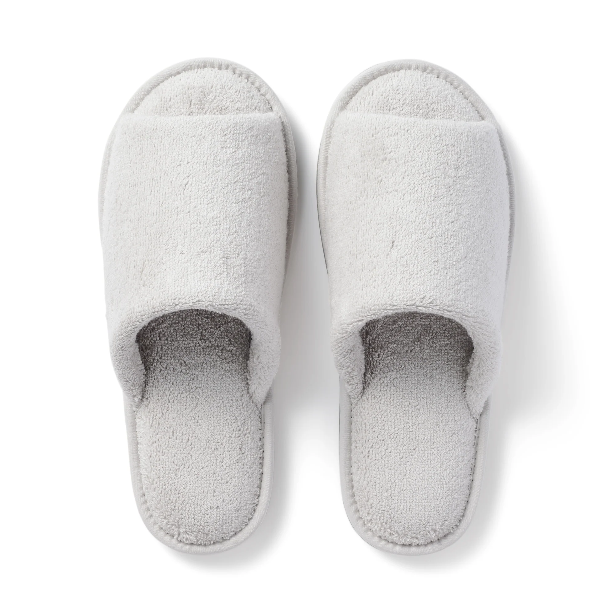 Cotton Pile Open Toe Slippers