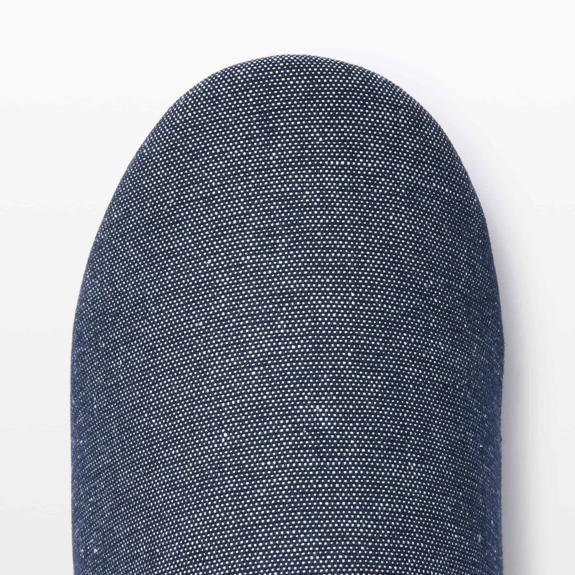 Cotton Plain Weave Insole Slippers - Navy - Image 7