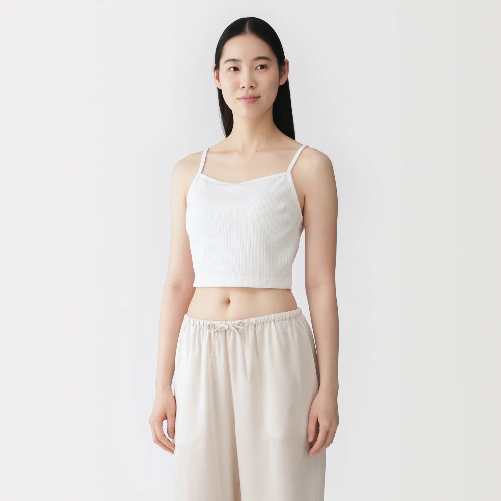 Cotton Rib Bra Camisole - Image 10