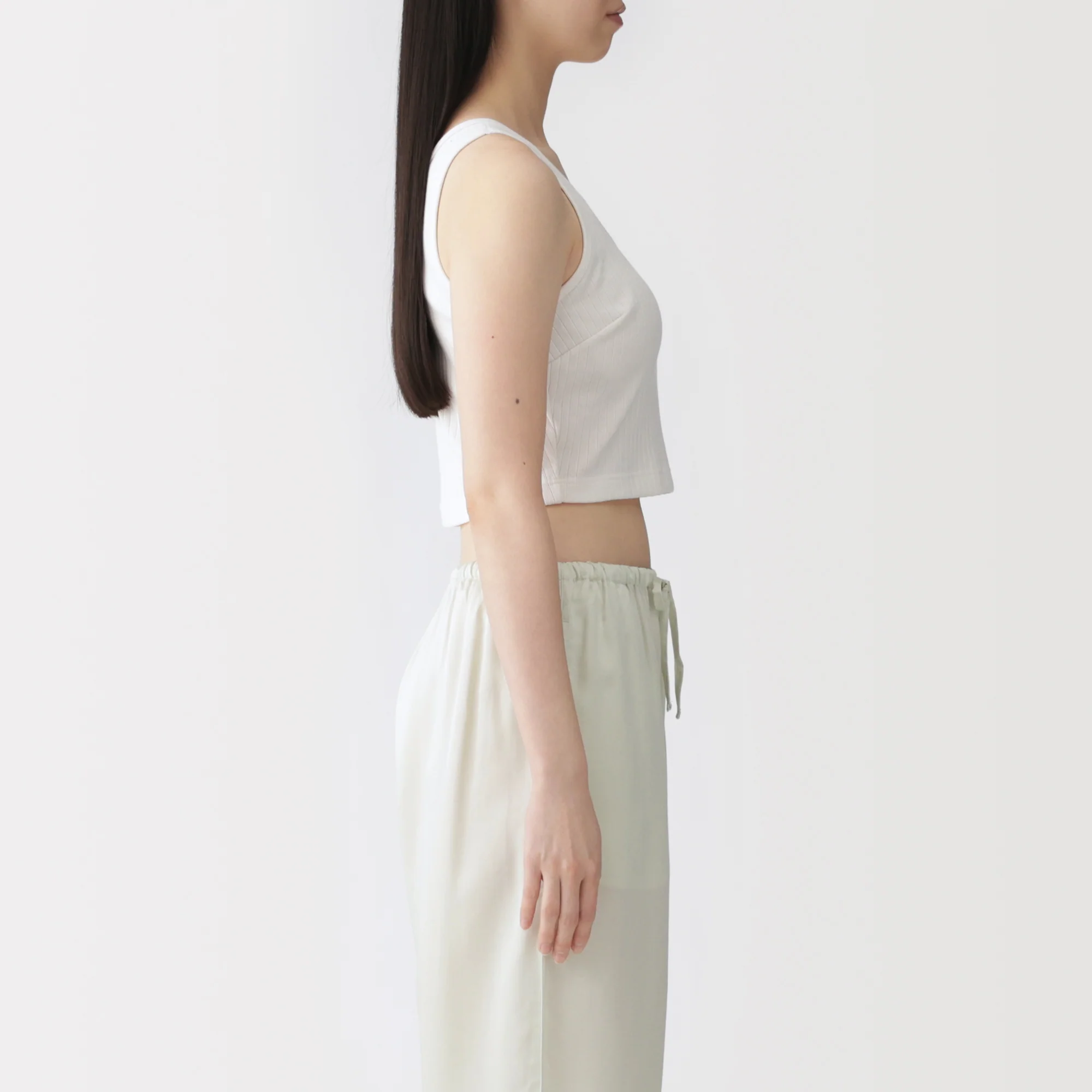 Cotton Rib Bra Tank Top - Image 14