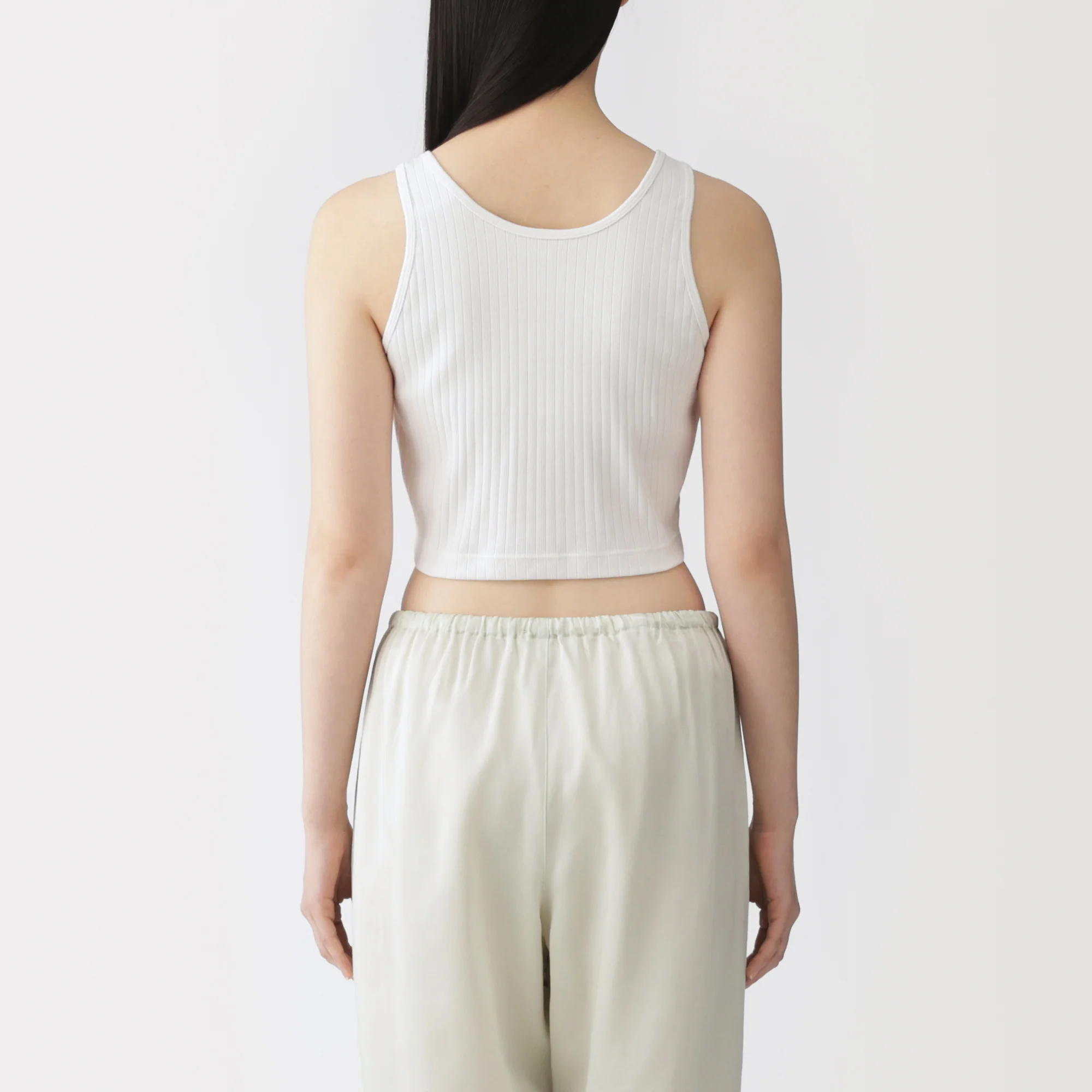 Cotton Rib Bra Tank Top - Image 24