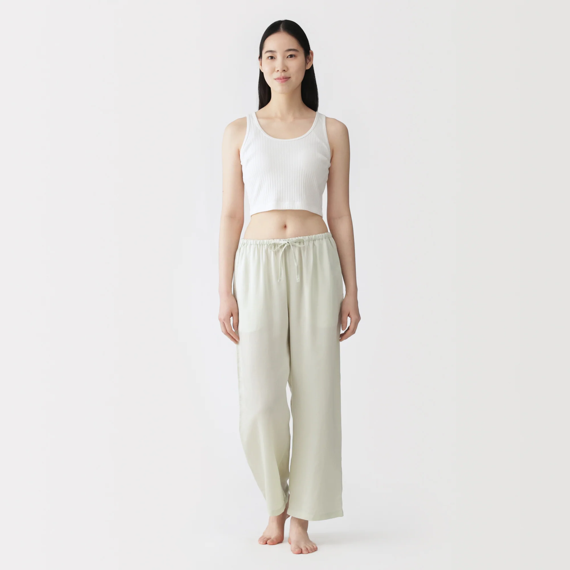Cotton Rib Bra Tank Top - Image 26