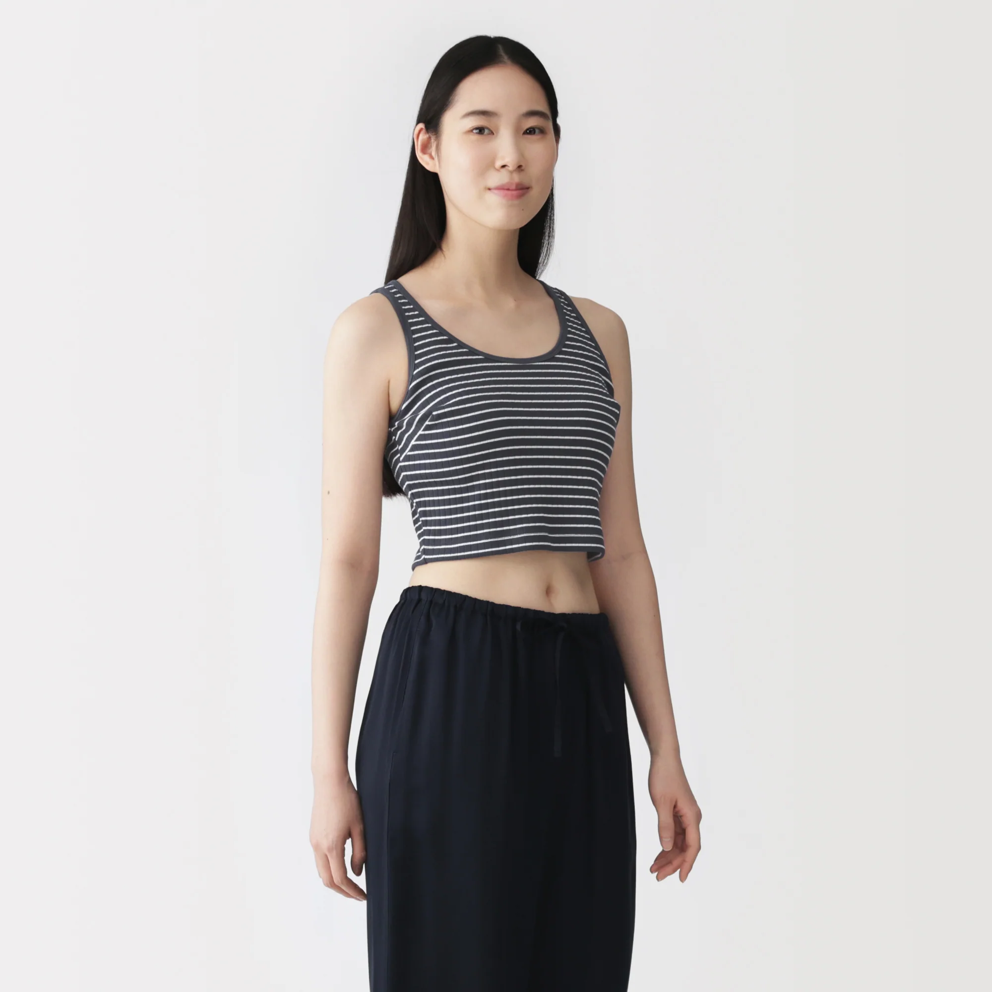 Cotton Rib Bra Tank Top - Image 34