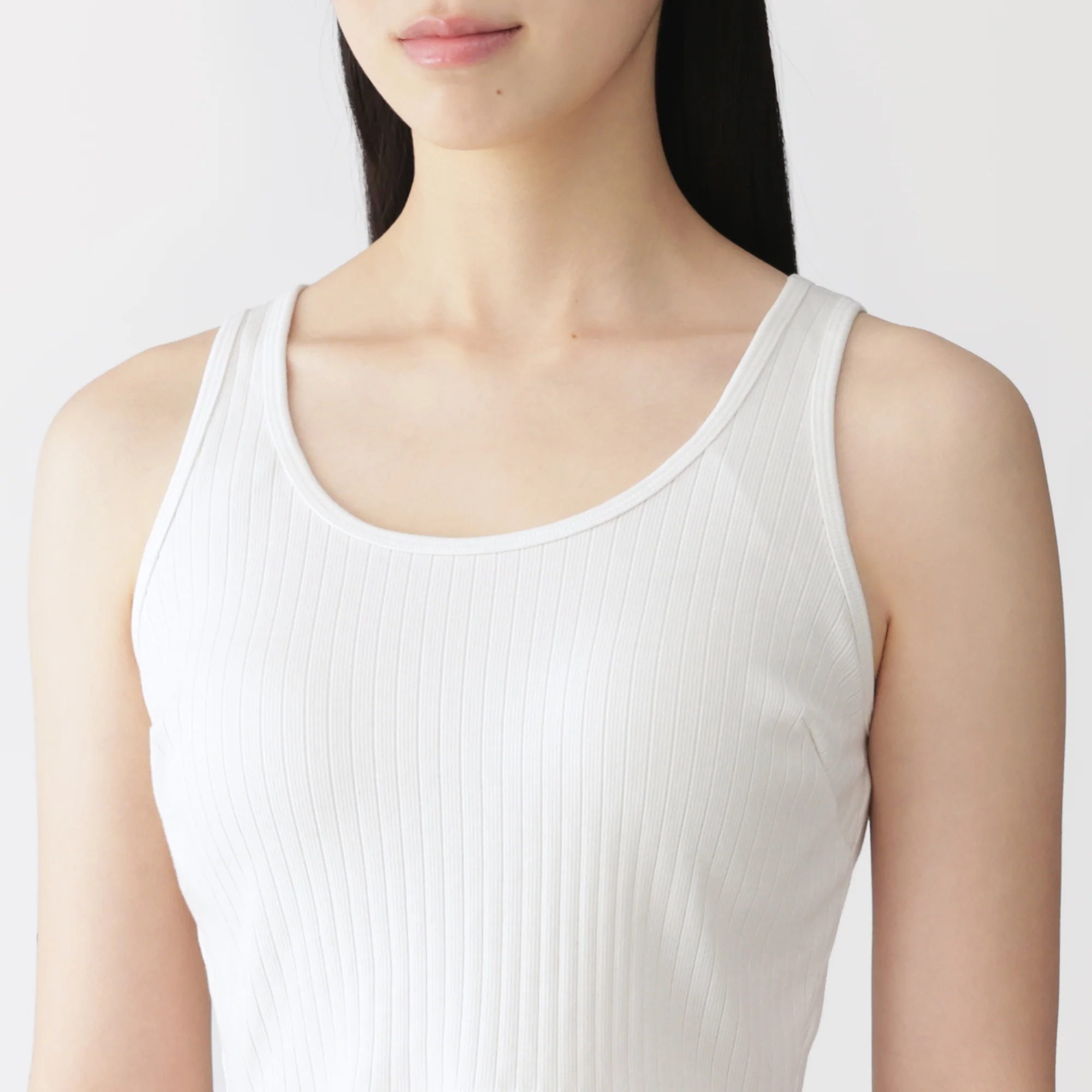 Cotton Rib Bra Tank Top - Image 7