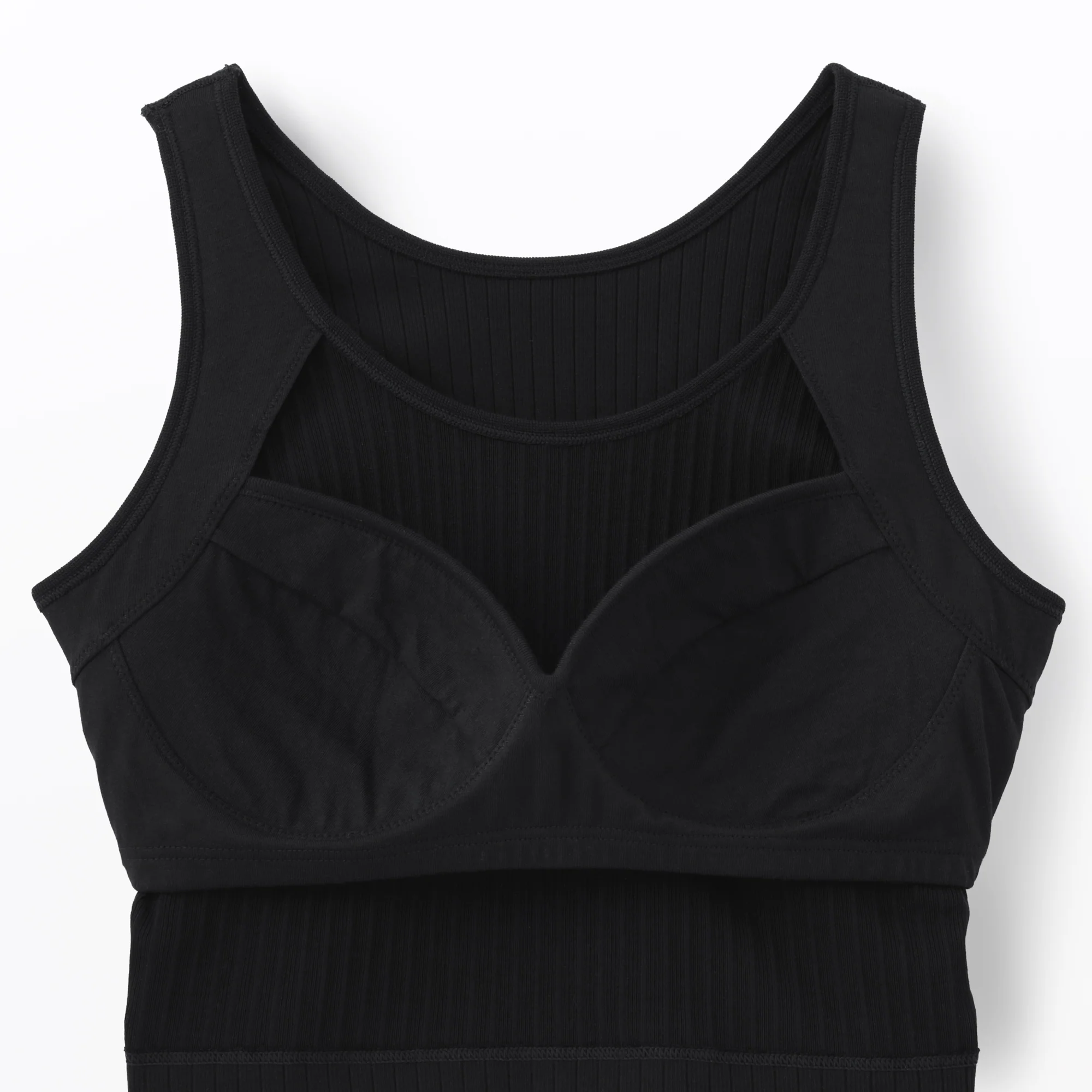 Cotton Rib Bra Tank Top - Image 8