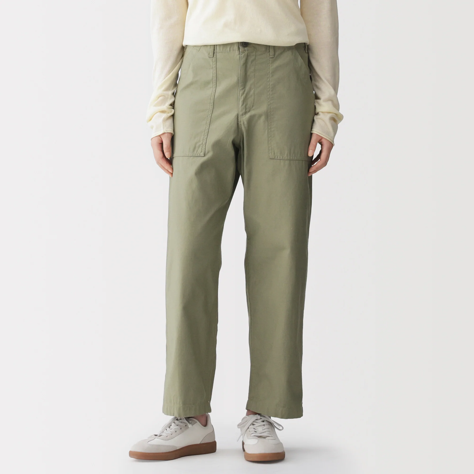 Cotton Satin Baker Pants - Image 3
