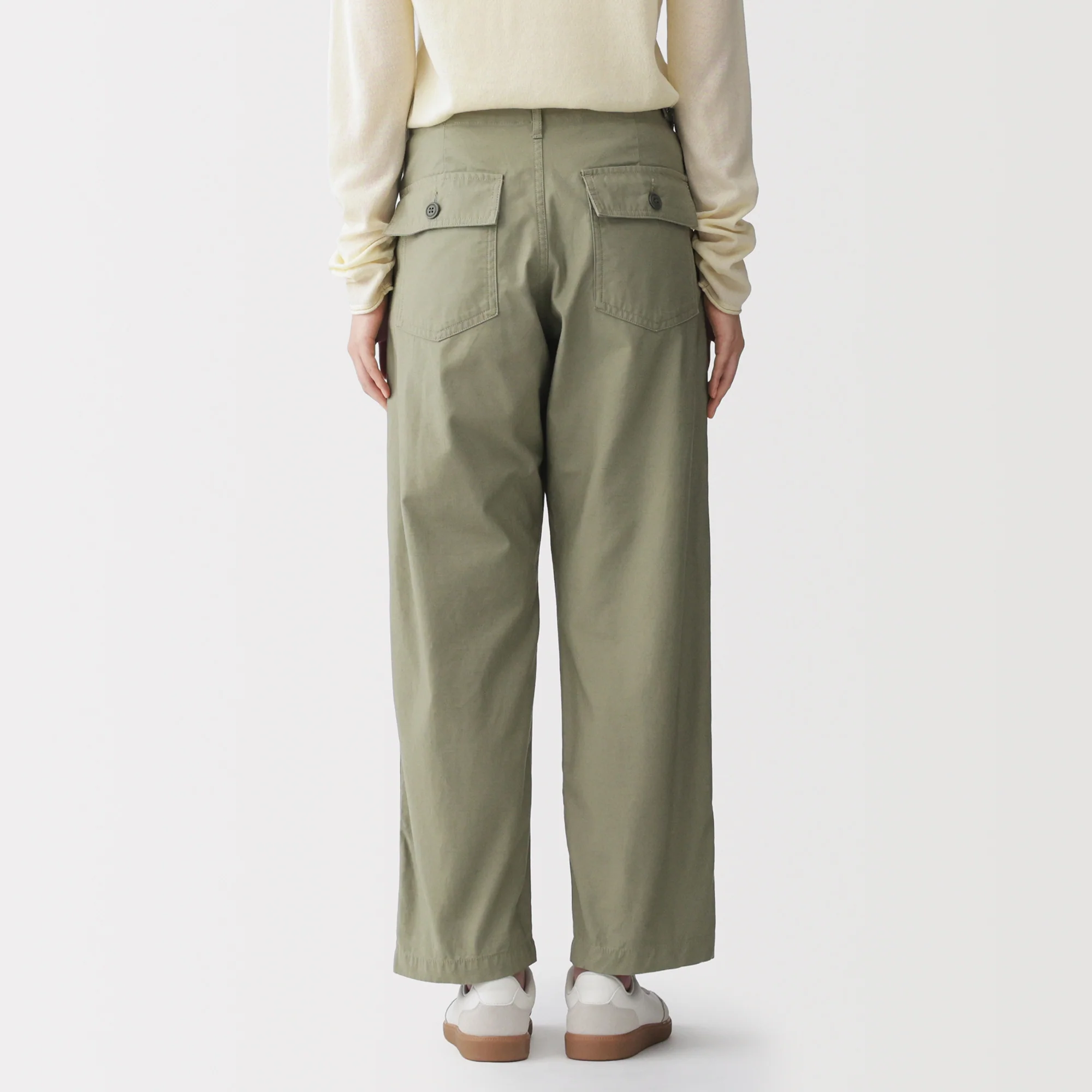 Cotton Satin Baker Pants - Image 6