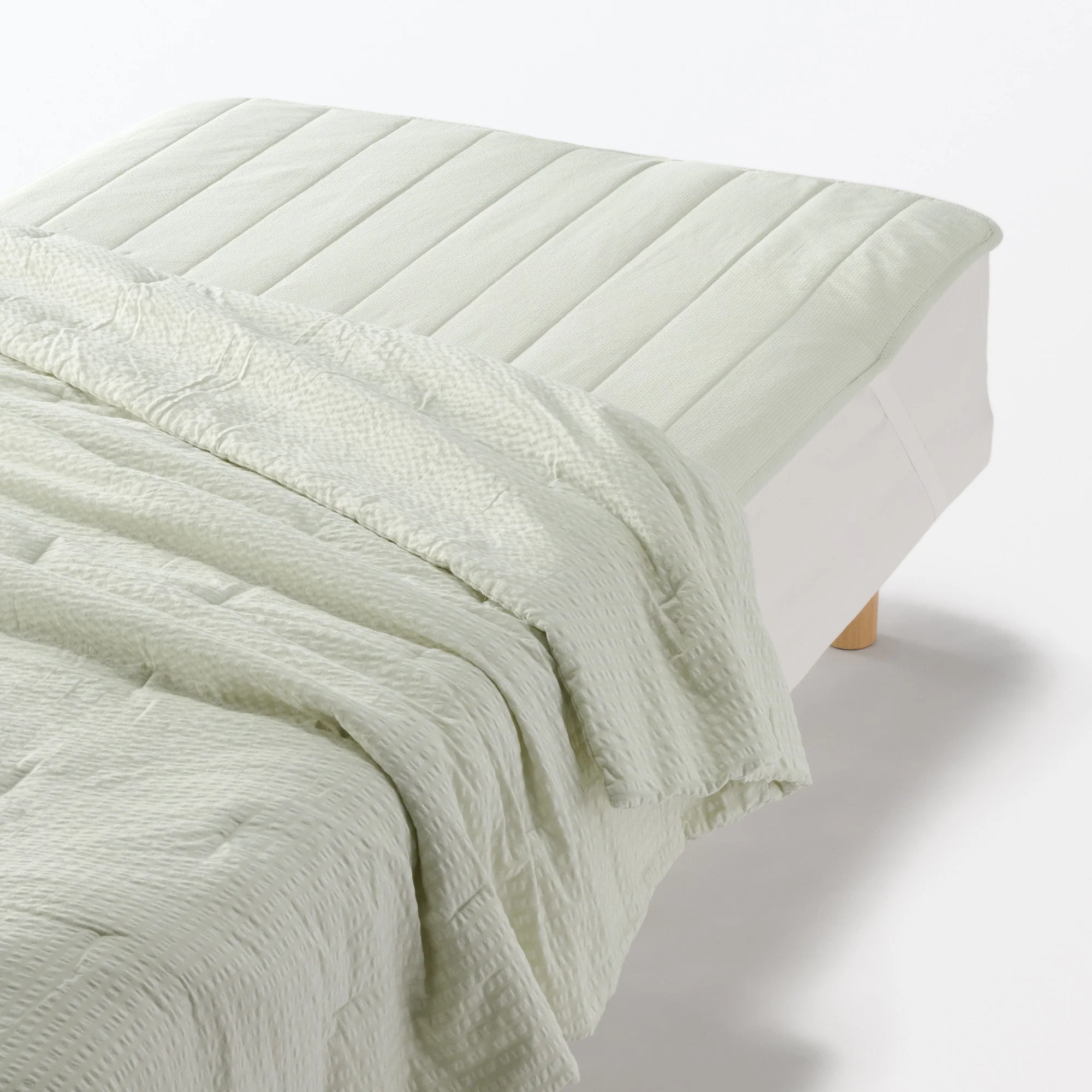 Cotton Seersucker Quilted Pad - Double - Image 4