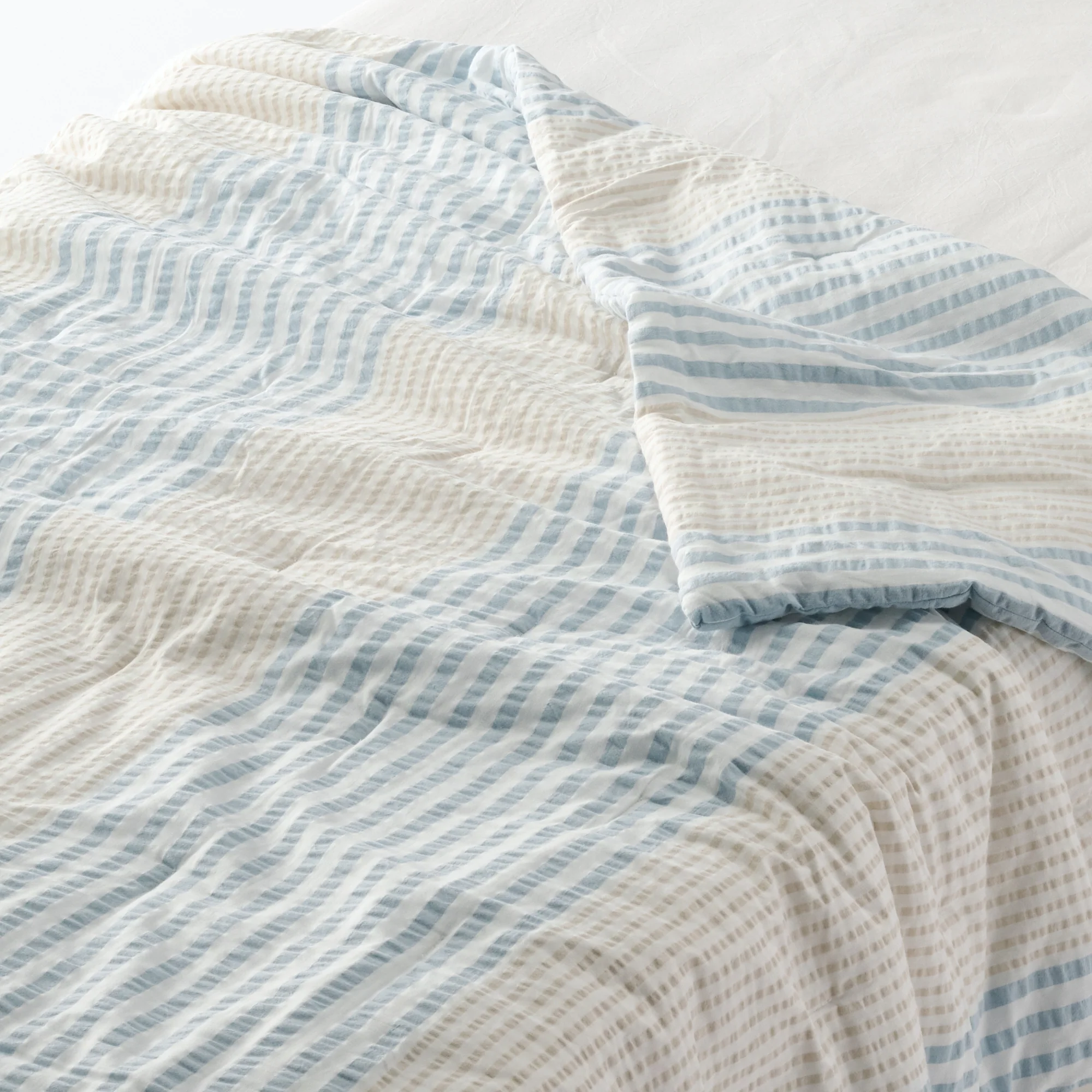 Cotton Seersucker Thin Duvet - Single - Image 9