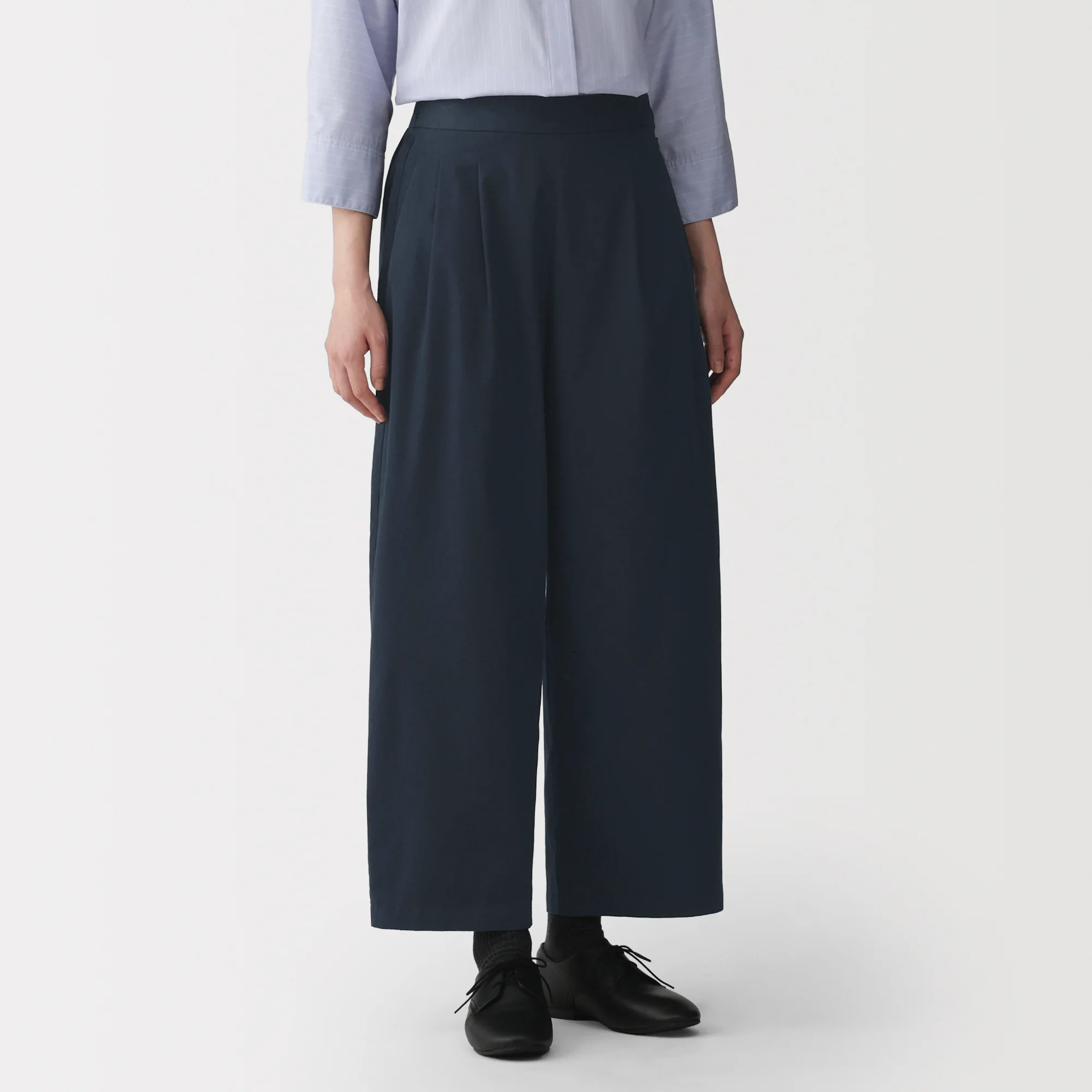 Cotton Twill Wide Tapered Pants - Image 3