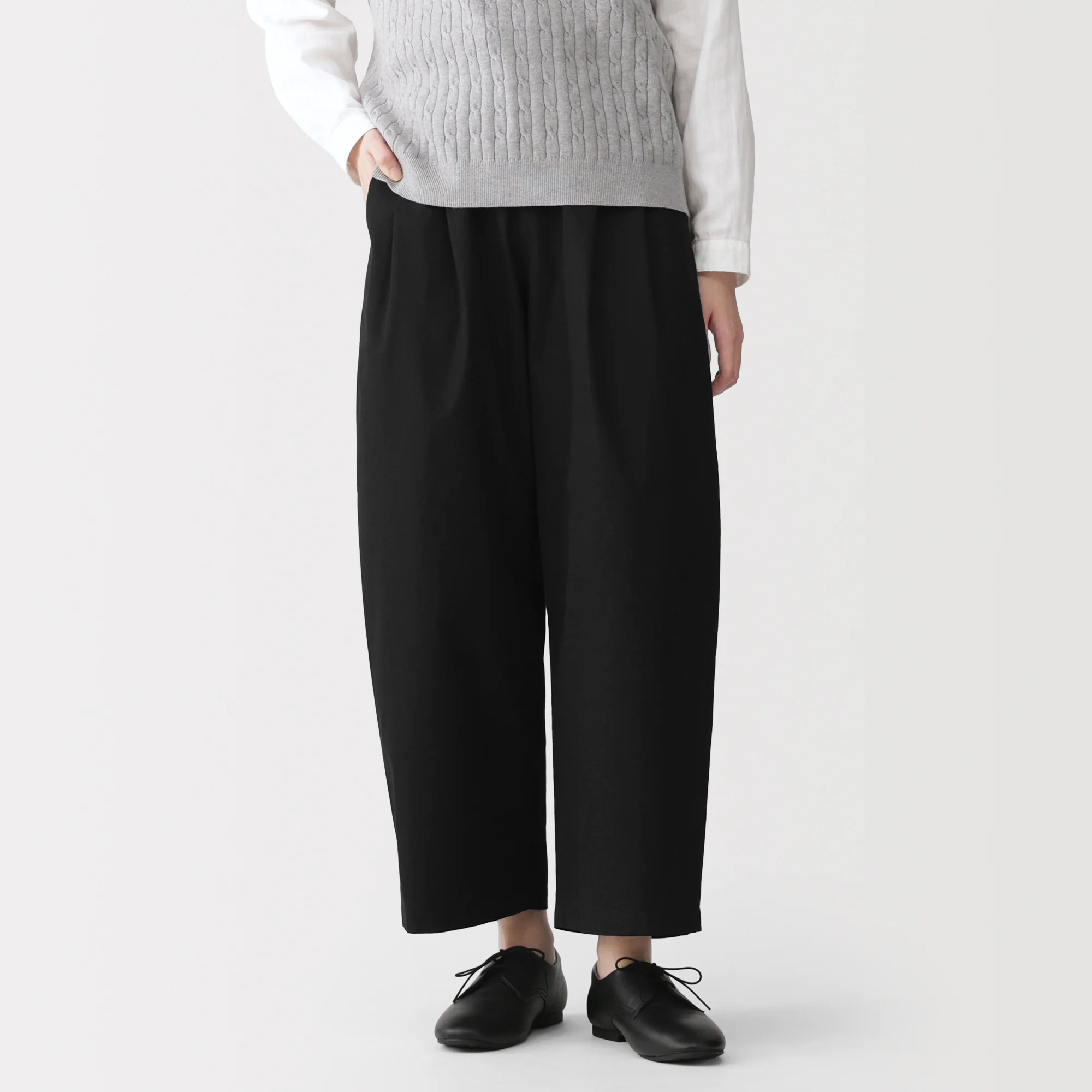 Cotton Twill Wide Tapered Pants - Image 30