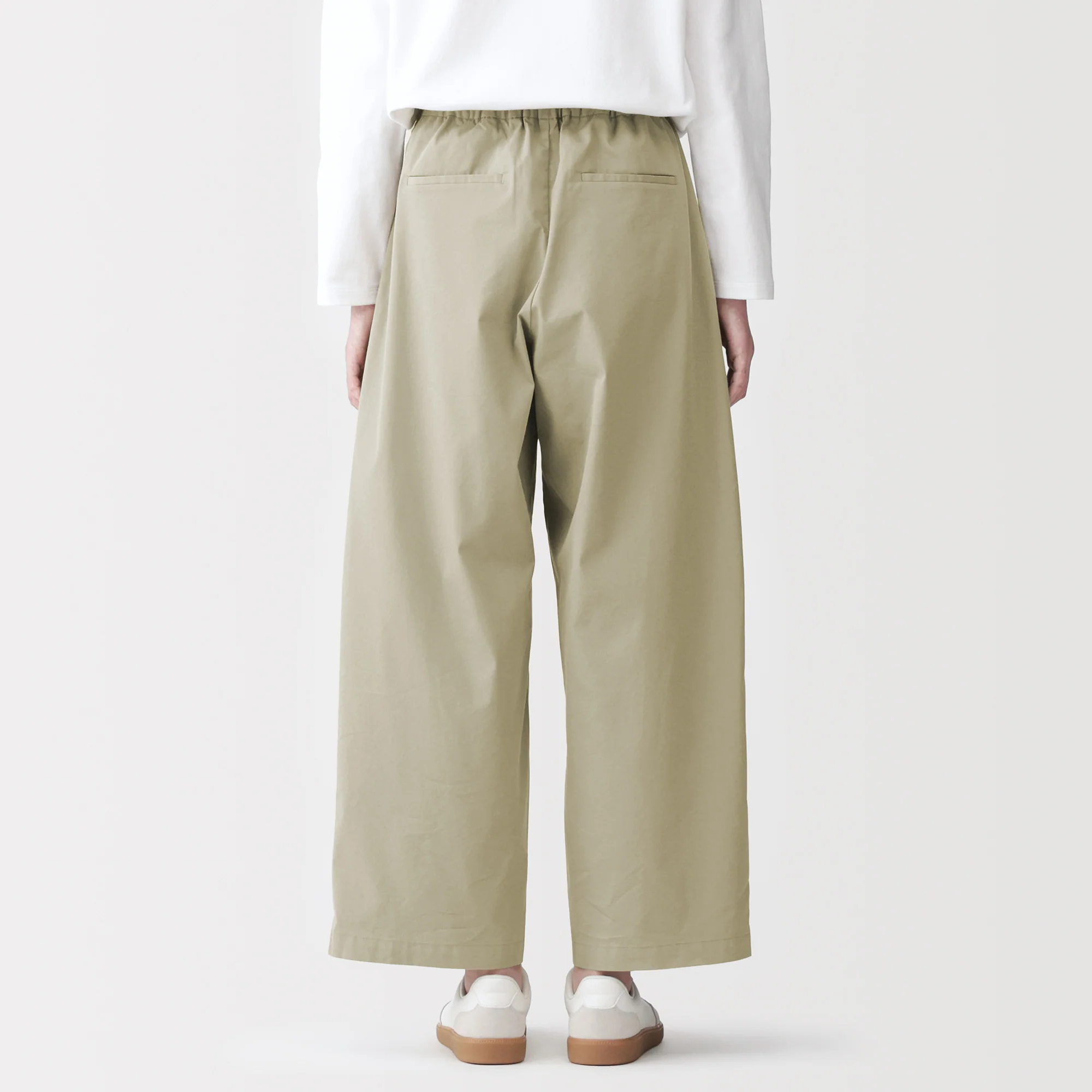 Cotton Twill Wide Tapered Pants - Image 6