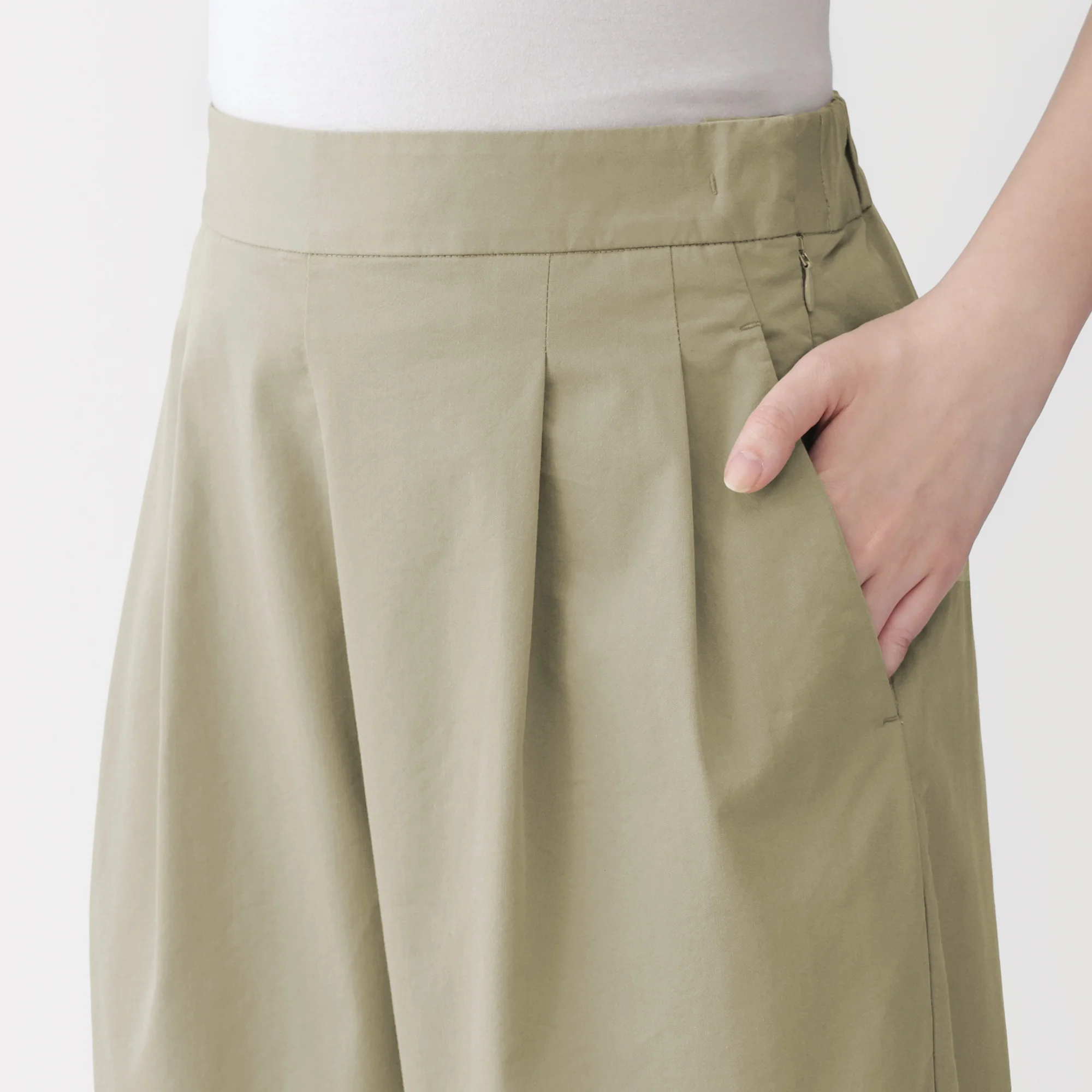 Cotton Twill Wide Tapered Pants - Image 7