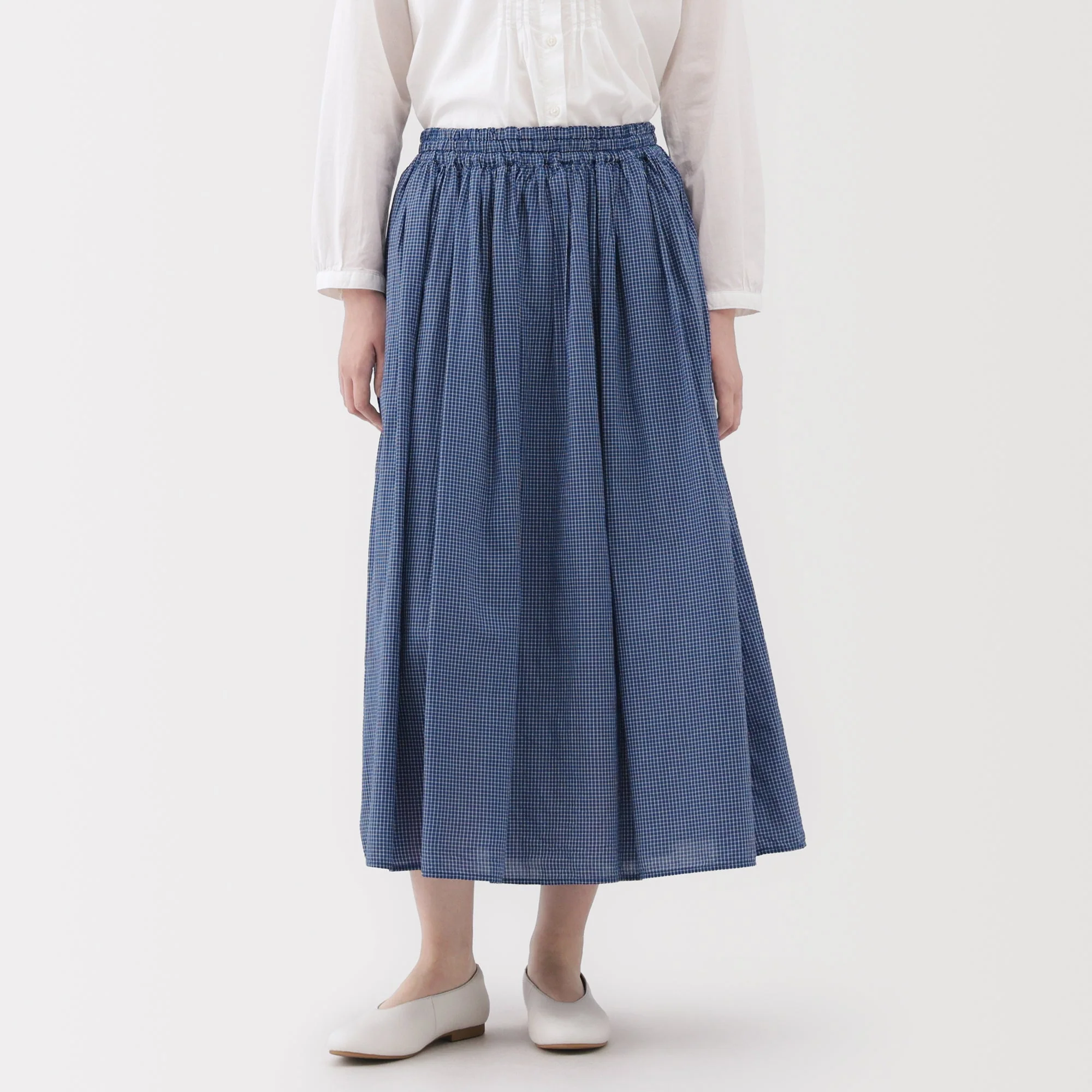 Cotton Voile Gathered Skirt - Image 12
