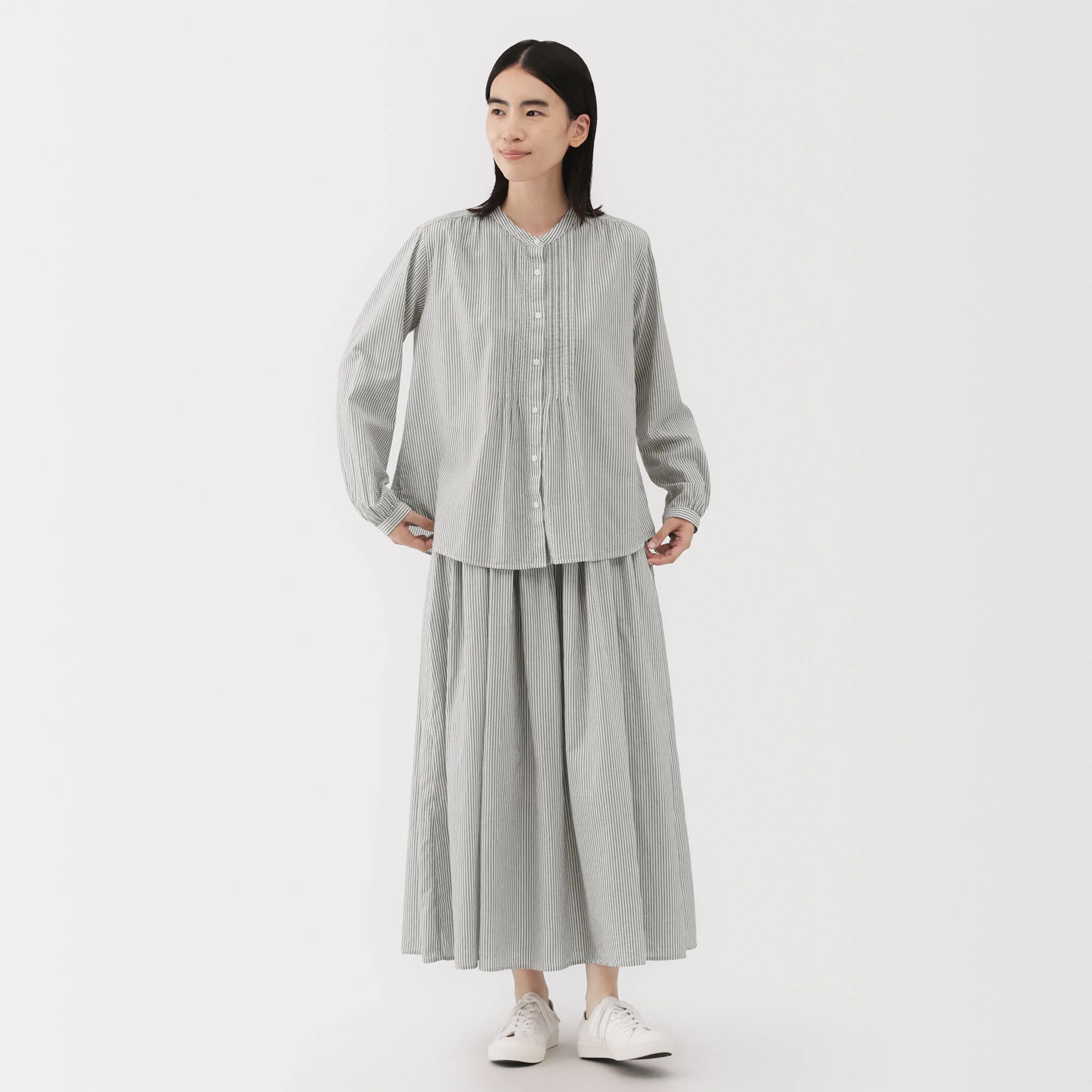 Cotton Voile Gathered Skirt - Image 23