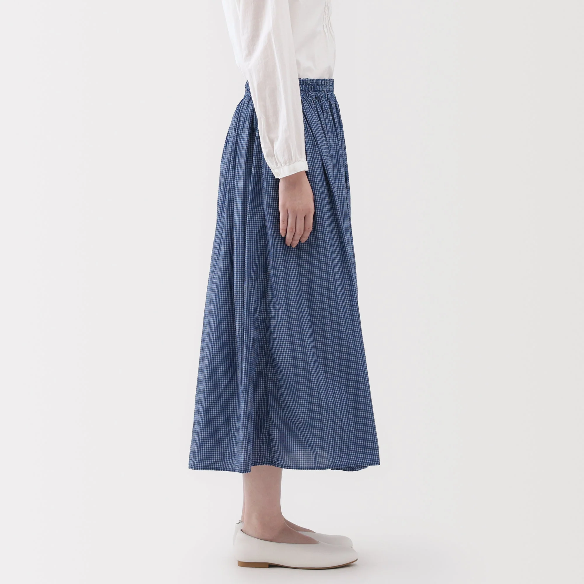 Cotton Voile Gathered Skirt - Image 24