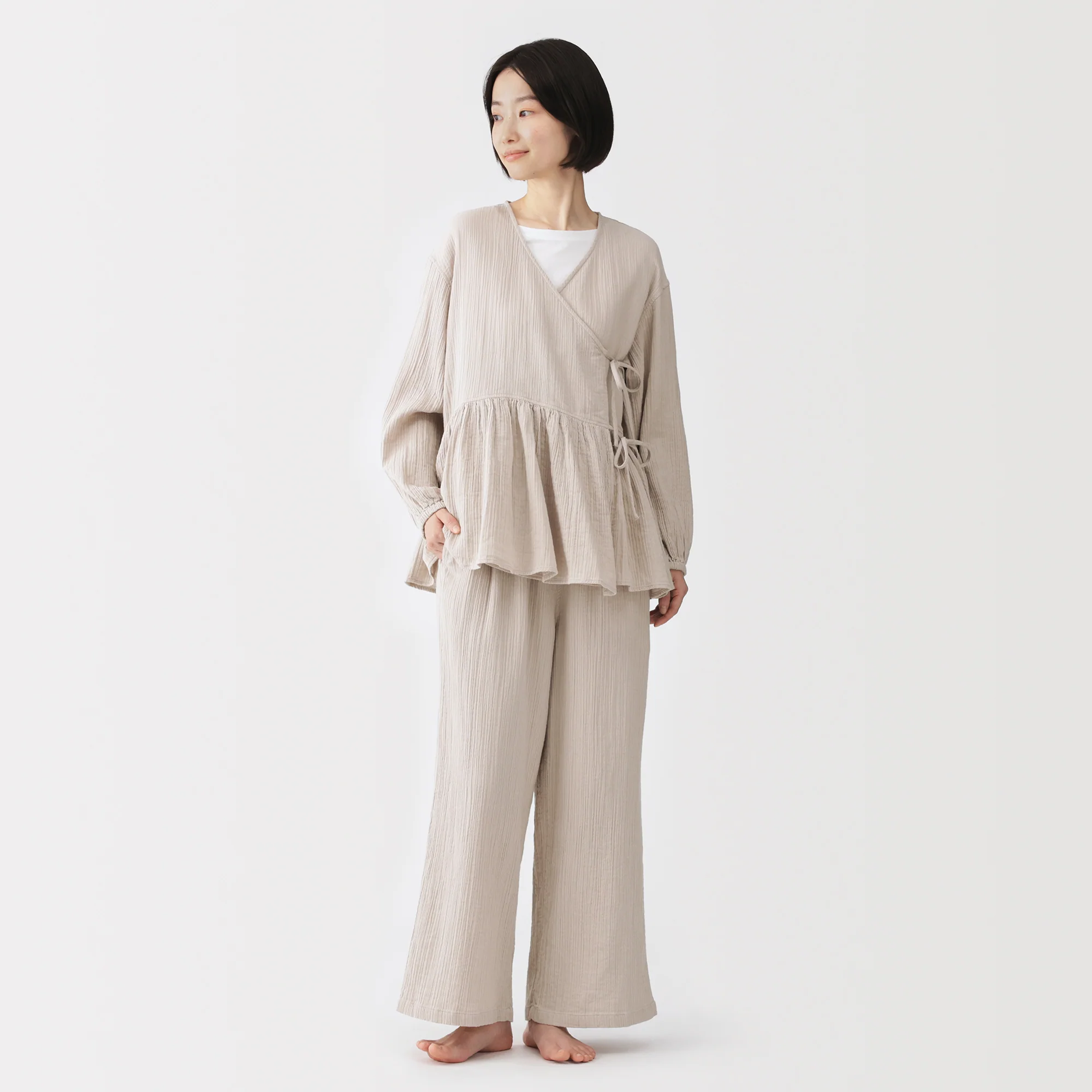 Crinkle Gauze Long Pants - Image 20