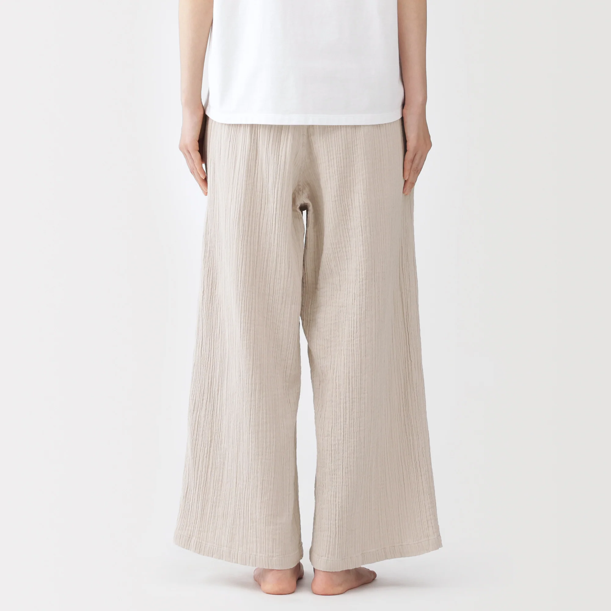 Crinkle Gauze Long Pants - Image 22