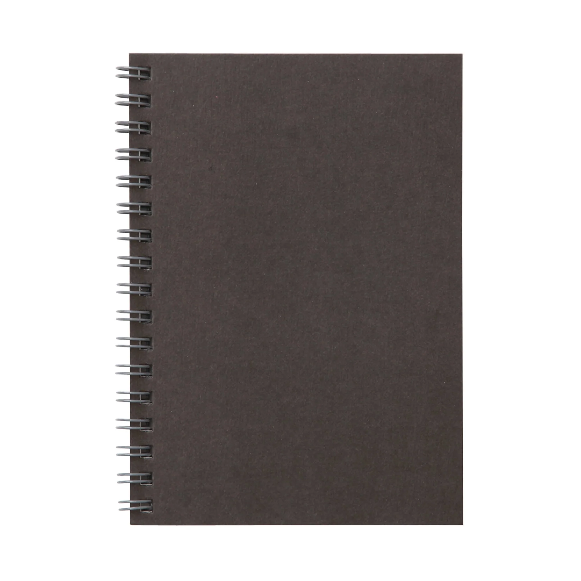 Dark Grey Double Ring Lined Notebook - Image 4