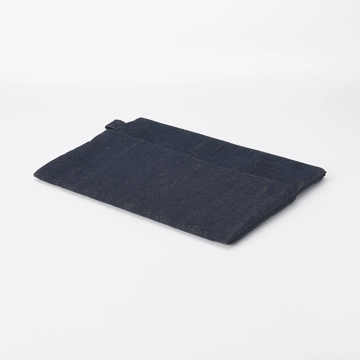 Denim Flat Pen Case with Gusset - Image 4