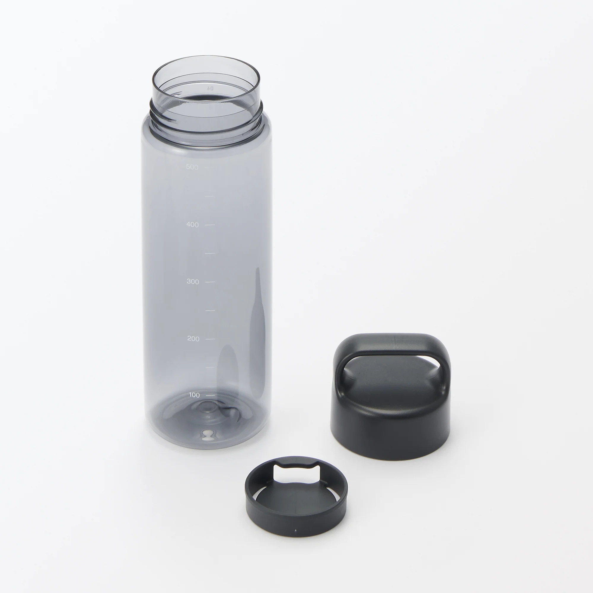 Easy-to-Carry Water Bottle With Scale - Black (500ml) - Image 4