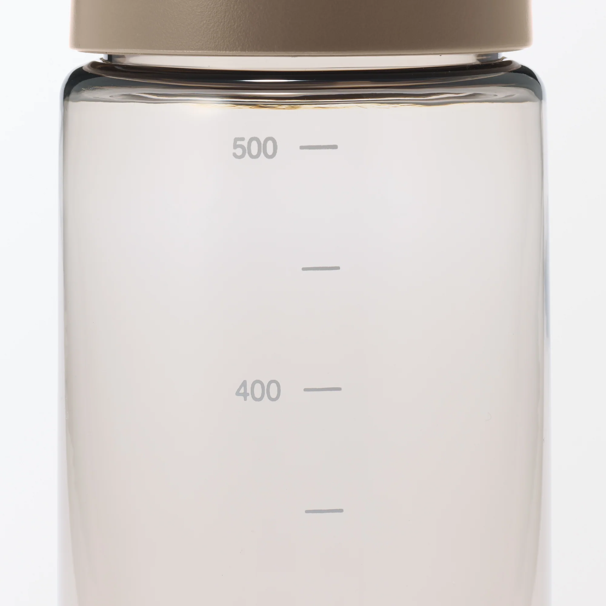Easy-to-Carry Water Bottle With Scale - Sand Beige (500ml) - Image 3