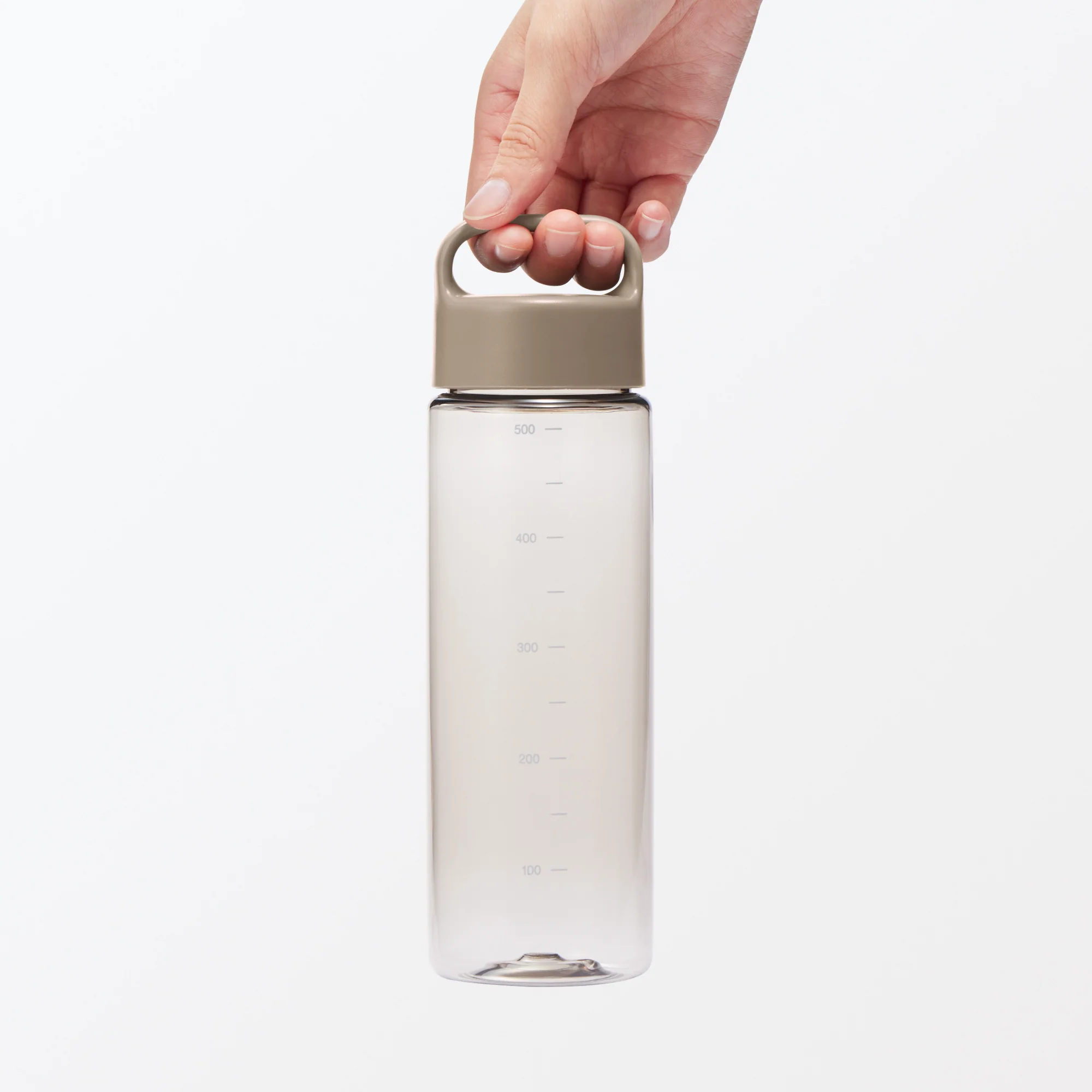 Easy-to-Carry Water Bottle With Scale - Sand Beige (500ml) - Image 6