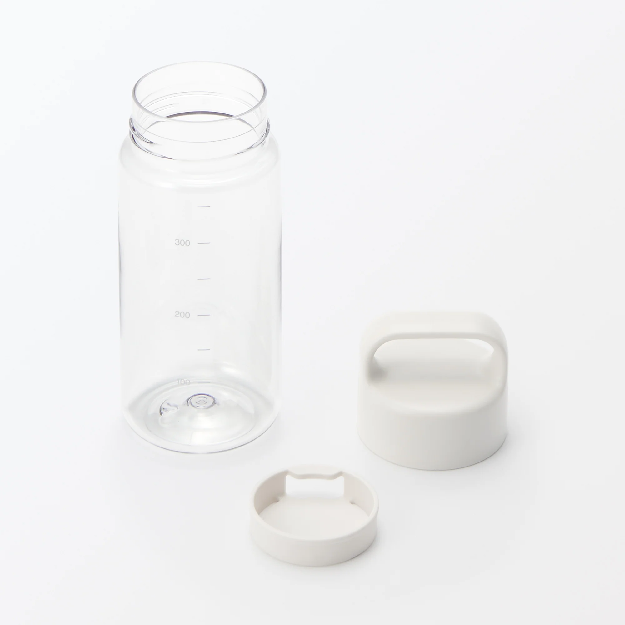 Easy-to-Carry Water Bottle With Scale - White (350ml) - Image 4